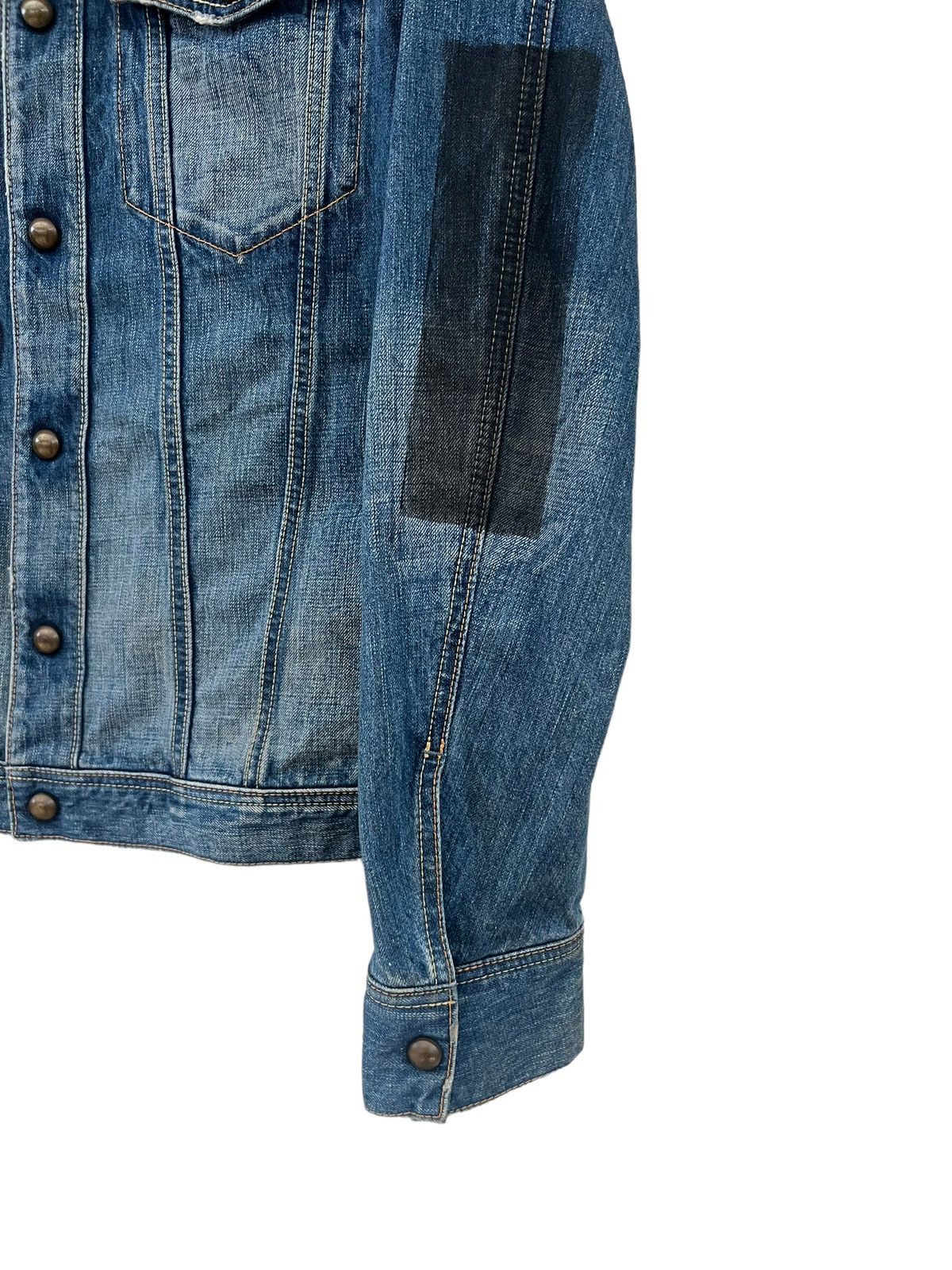 Japanese Brand Velvet Blue Japan Panter Denim Cafe Racer Jacket Size US M / EU 48-50 / 2 - 16 Thumbnail