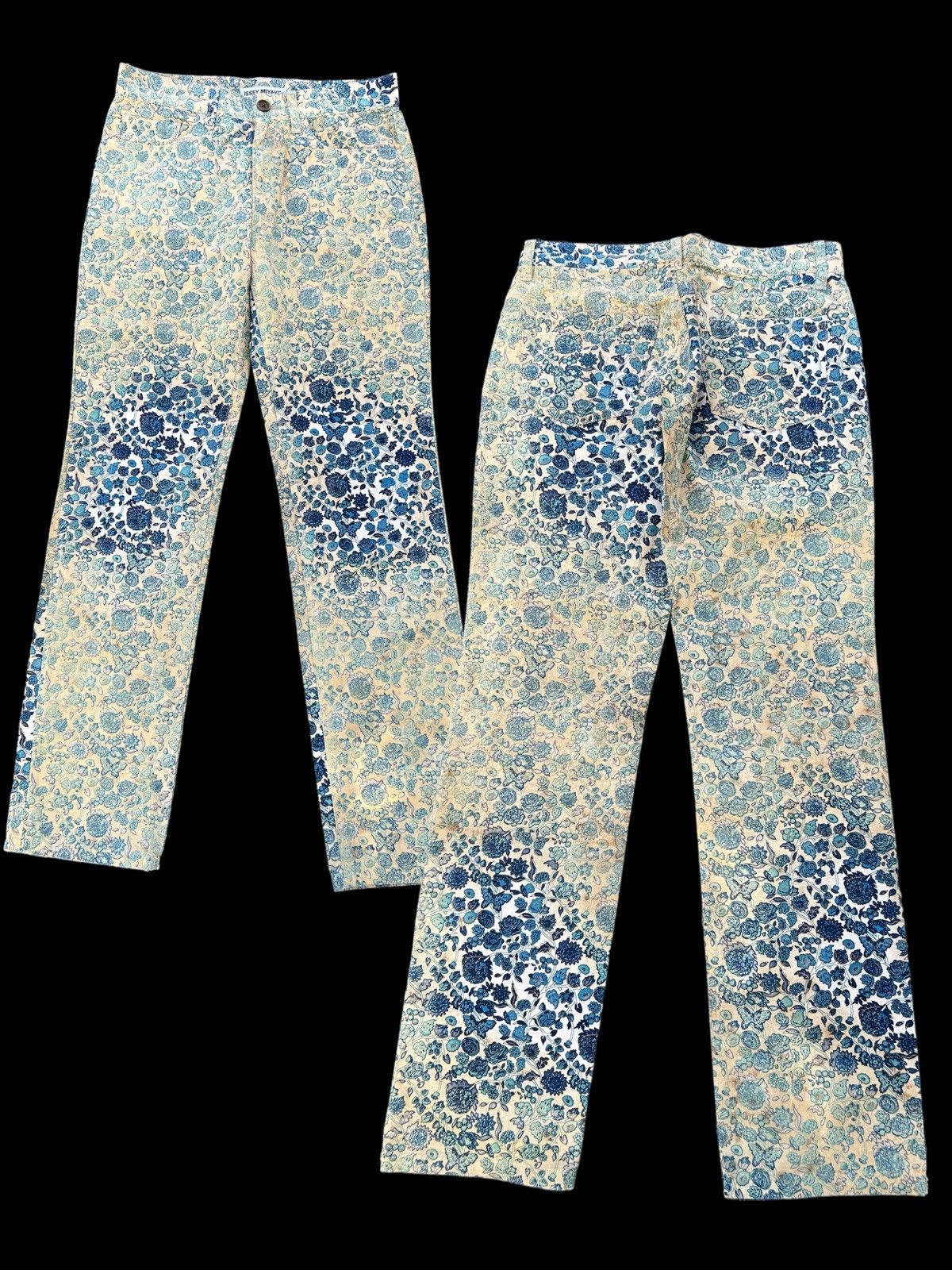 Issey Miyake Floral Tattoo Uneven dyed Pants ☠️🎌