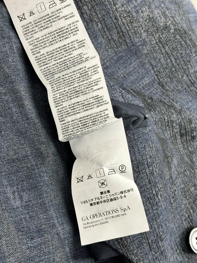 Emporio Armani AW2019 Emporio Armani Double-Breasted Metallic Textured Blazer Jacket Size 44R - 12 Thumbnail