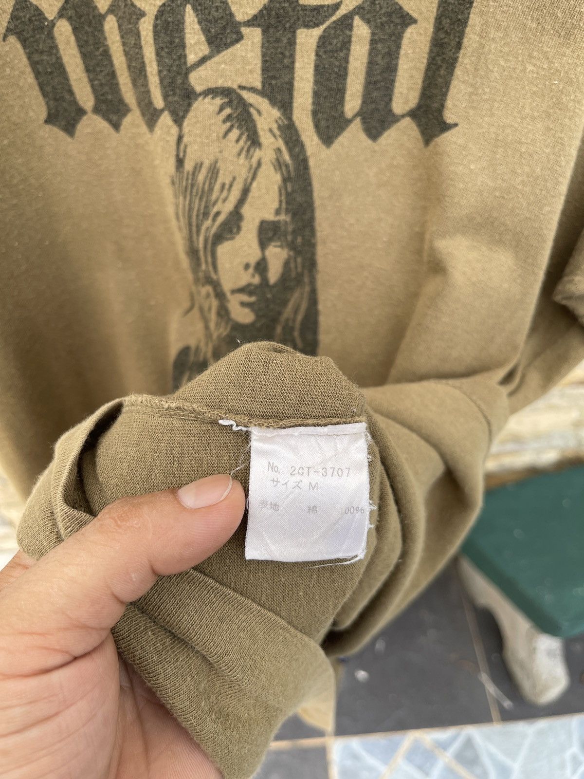 Hysteric Glamour Rare🔥Vtg HYSTERIC GLAMOUR METAL Faded Brown Tee Size US M / EU 48-50 / 2 - 9 Thumbnail