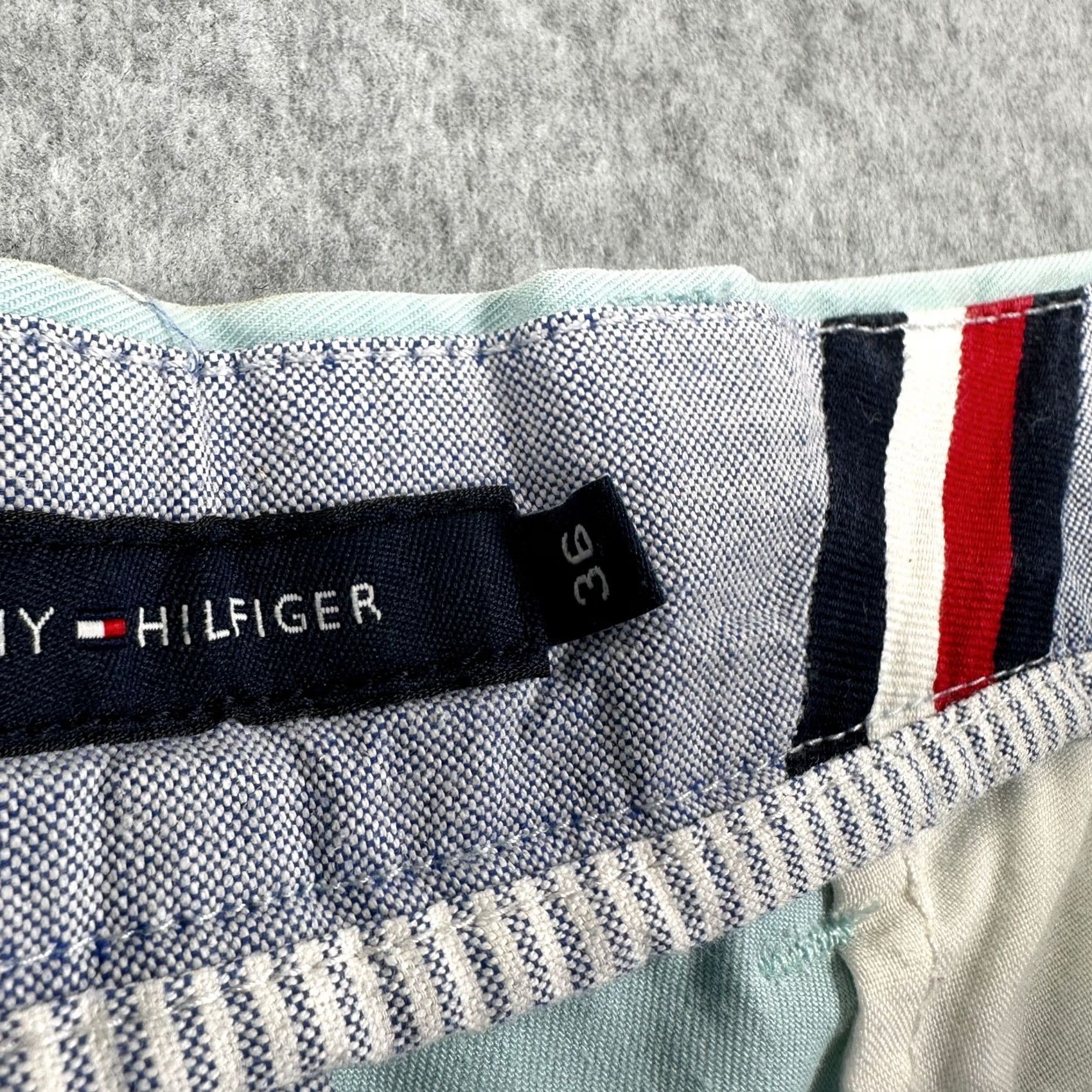 Tommy Hilfiger Tommy Hilfiger Chino Shorts Blue Men's 36 Flat Front Slash Pockets Regular Inseam 10 in Shortie Size US 36 / EU 52 - 7 Thumbnail