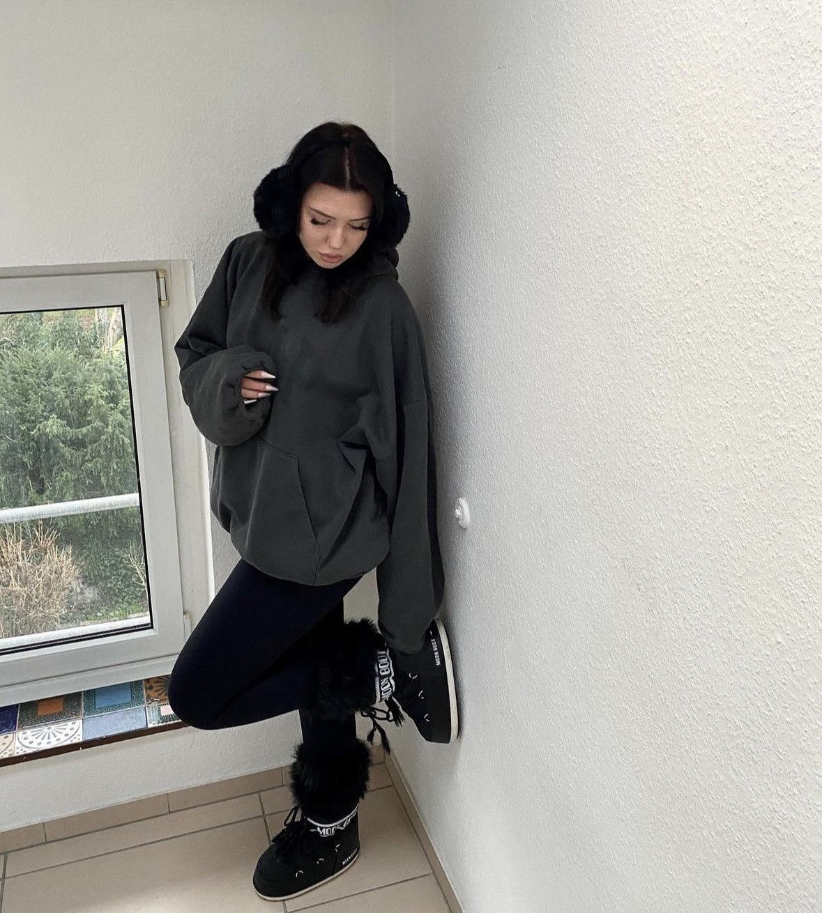 Balenciaga × Gap × Kanye West Yeezy Gap Hoodie Engineered by Balenciaga Dove Size US M / EU 48-50 / 2 - 1 Thumbnail
