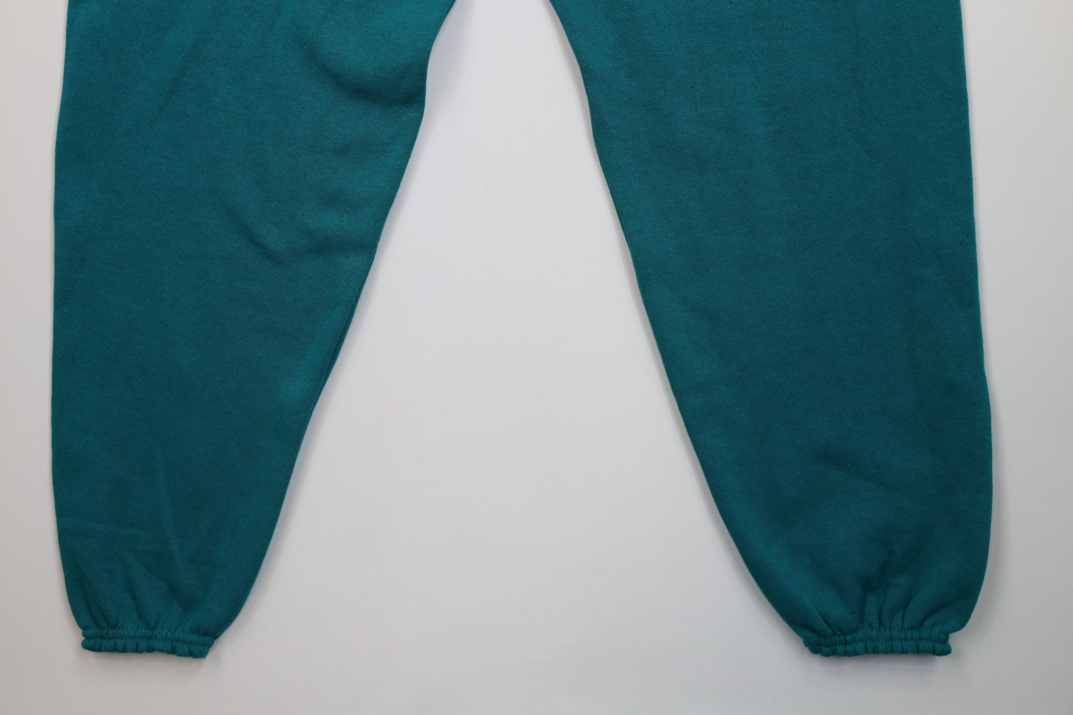 Vintage Deadstock Vintage 90s Streetwear Sweatpants Joggers Teal USA Size 26" / US 2 / IT 38 - 4 Thumbnail