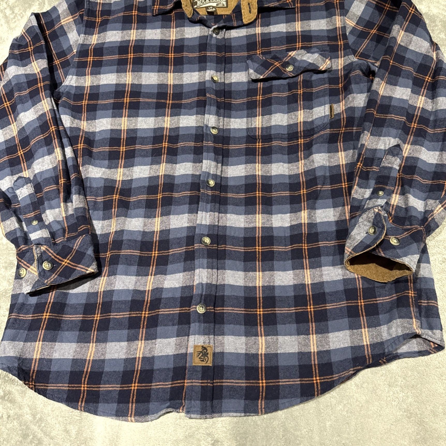 Vintage Legendary Whitetails Buck Camp Shirt Mens Large Blue Plaid Flannel Outdoor Size US L / EU 52-54 / 3 - 4 Thumbnail