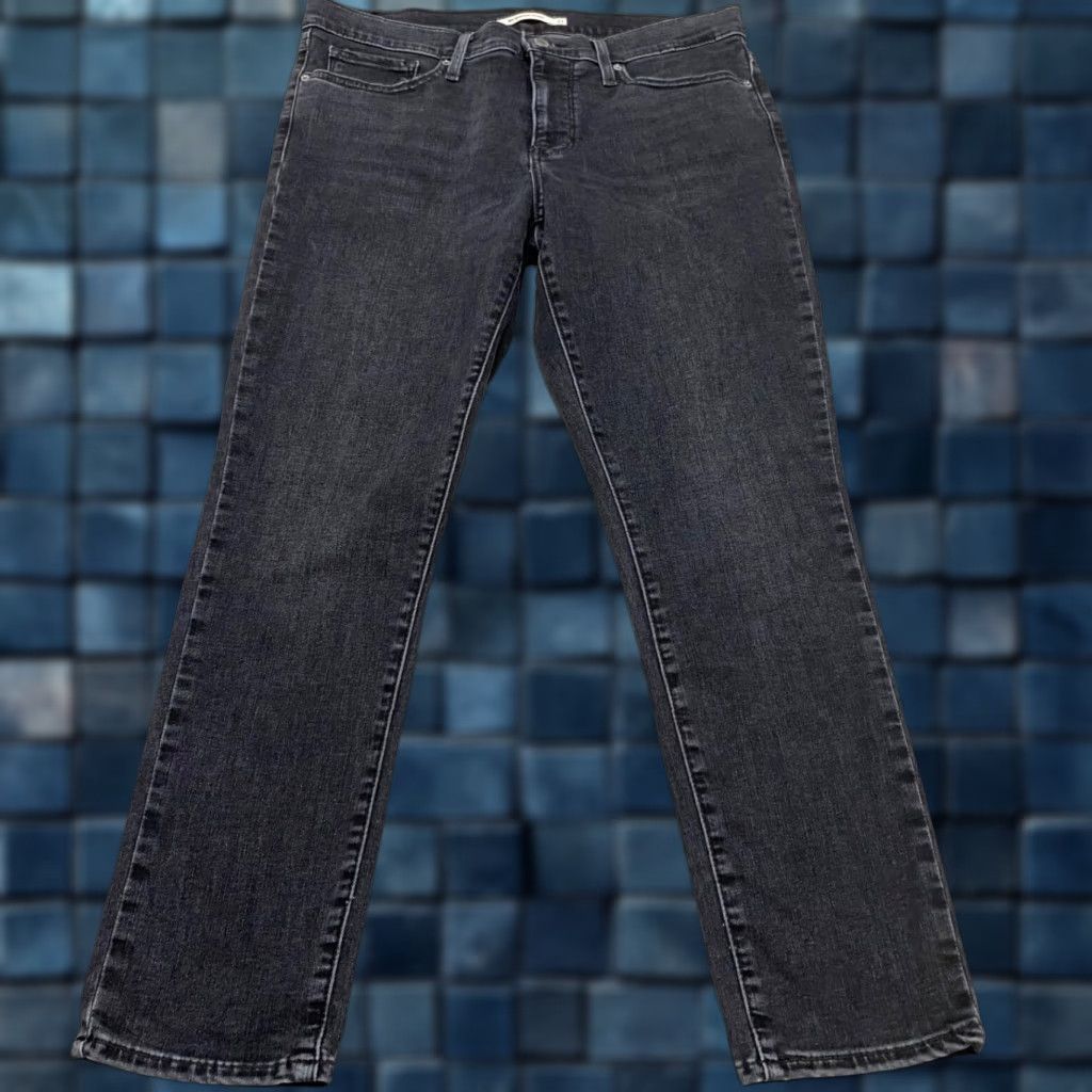 Levi's VINTAGE Levis Womens Jeans sz 31 Gray Dark Wash Denim Shaping Skinny Leg Mid Rise Size 24" / US 00 / IT 34 - 1 Thumbnail