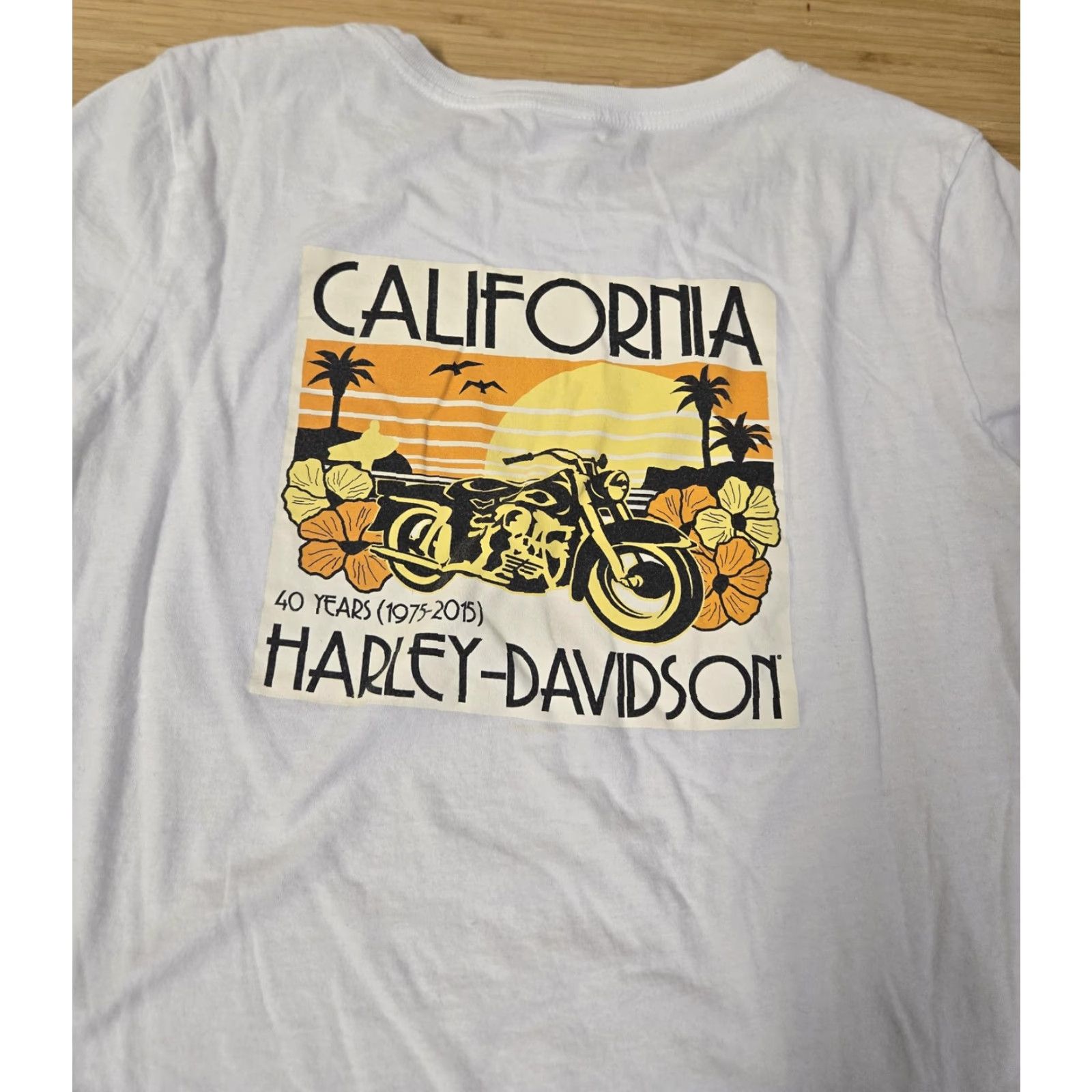 Harley Davidson VINTAGE Harley-Davidson Shirt Womens Large California Los Angeles Motorcycle 2015 USA Size L / US 10 / IT 46 - 5 Thumbnail