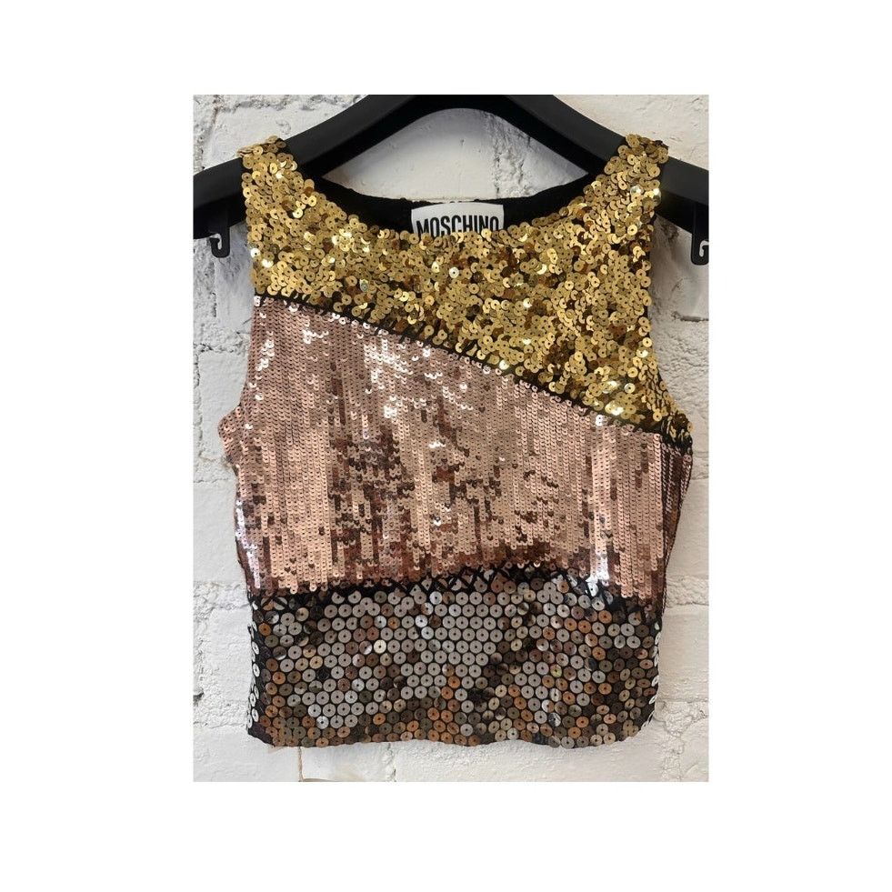 Moschino AW15 MOSCHINO COUTURE x Jeremy Scott Embellished Cropped Top Size XXS / US 00 / IT 34 - 6 Thumbnail
