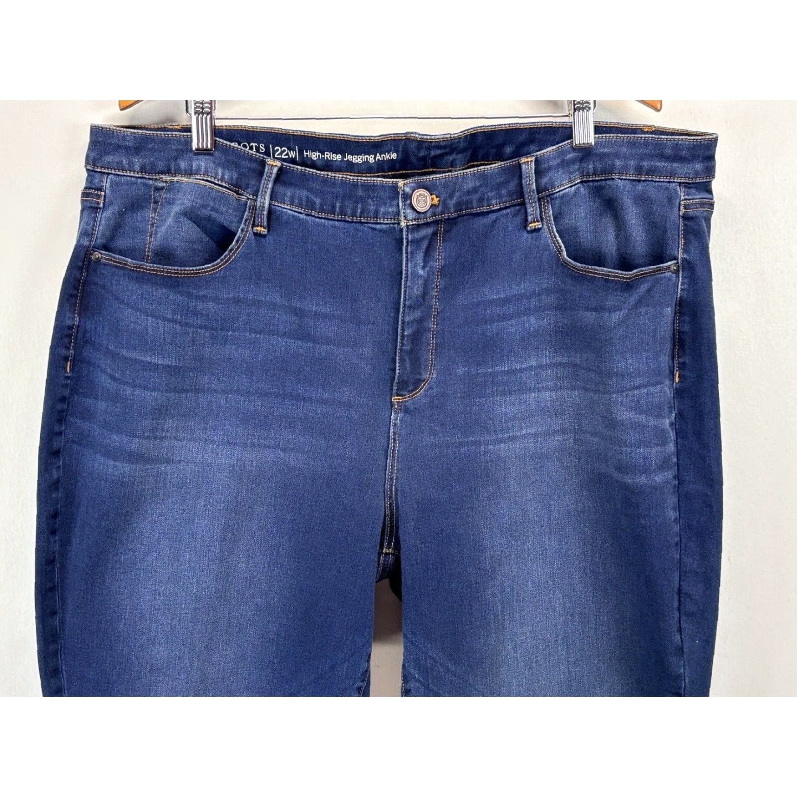 Talbots VINTAGE Talbots Women's Jegging Ankle Jeans Size 22W Plus High Rise Stretch Denim Blue Size 40" / US 18 - 2 Thumbnail