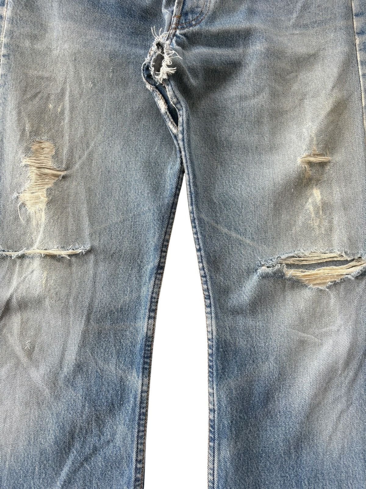 Levi's Vintage 80s Levis 501 Stonewashed Distressed Jeans Size US 30 / EU 46 - 4 Thumbnail