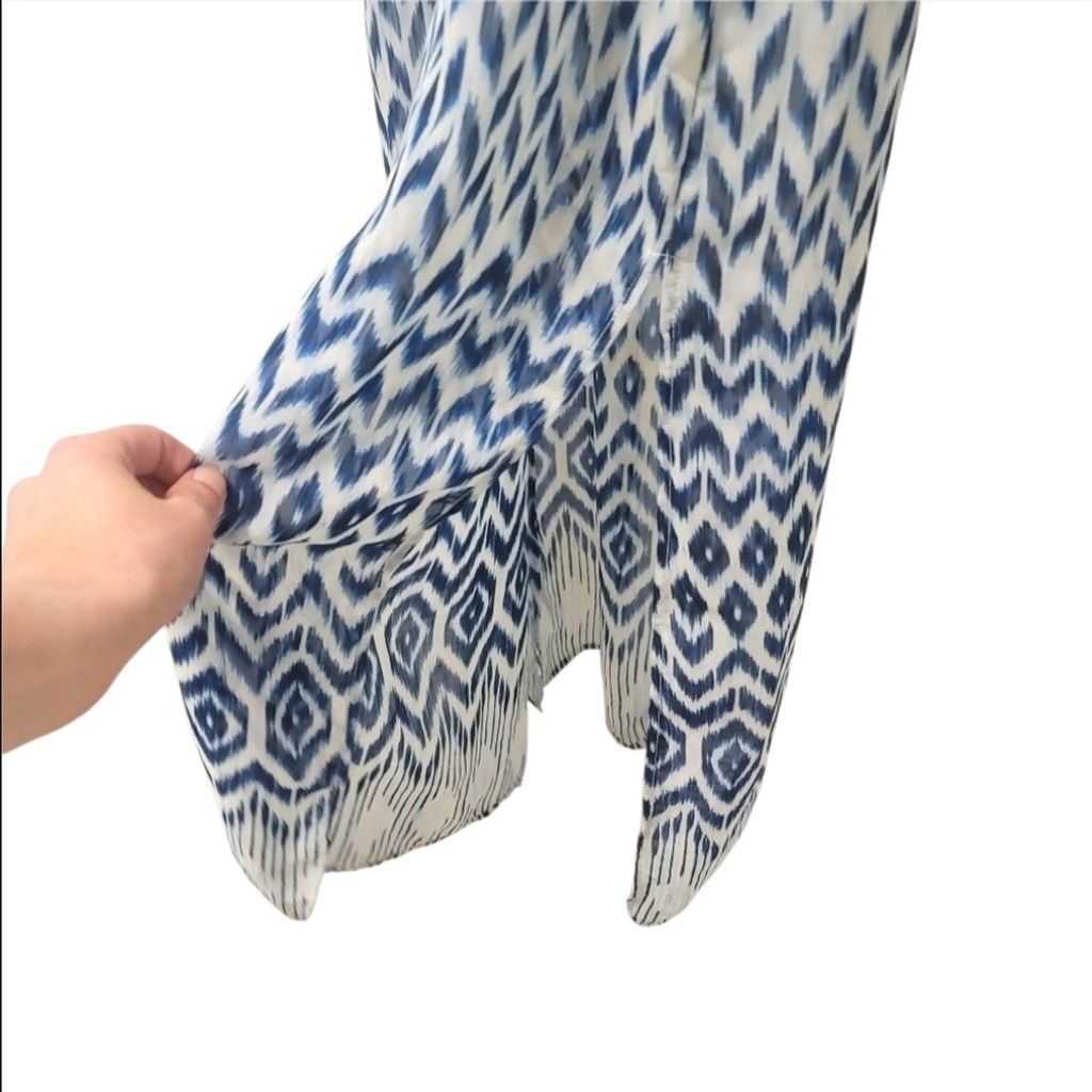 Other EUC City Studios Boho Blue and White Maxi Dress Size S / US 4 / IT 40 - 4 Thumbnail