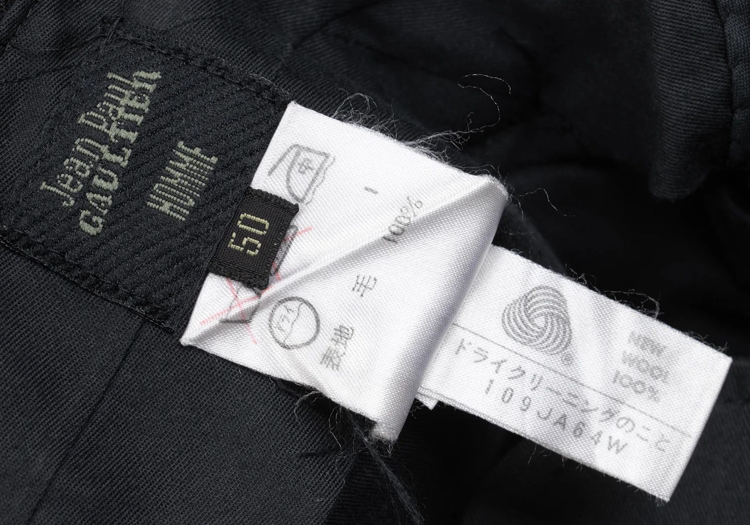Jean Paul Gaultier Wool Tuck Wide Tapered Pants Black Size 50 Size US 34 / EU 50 - 14 Thumbnail