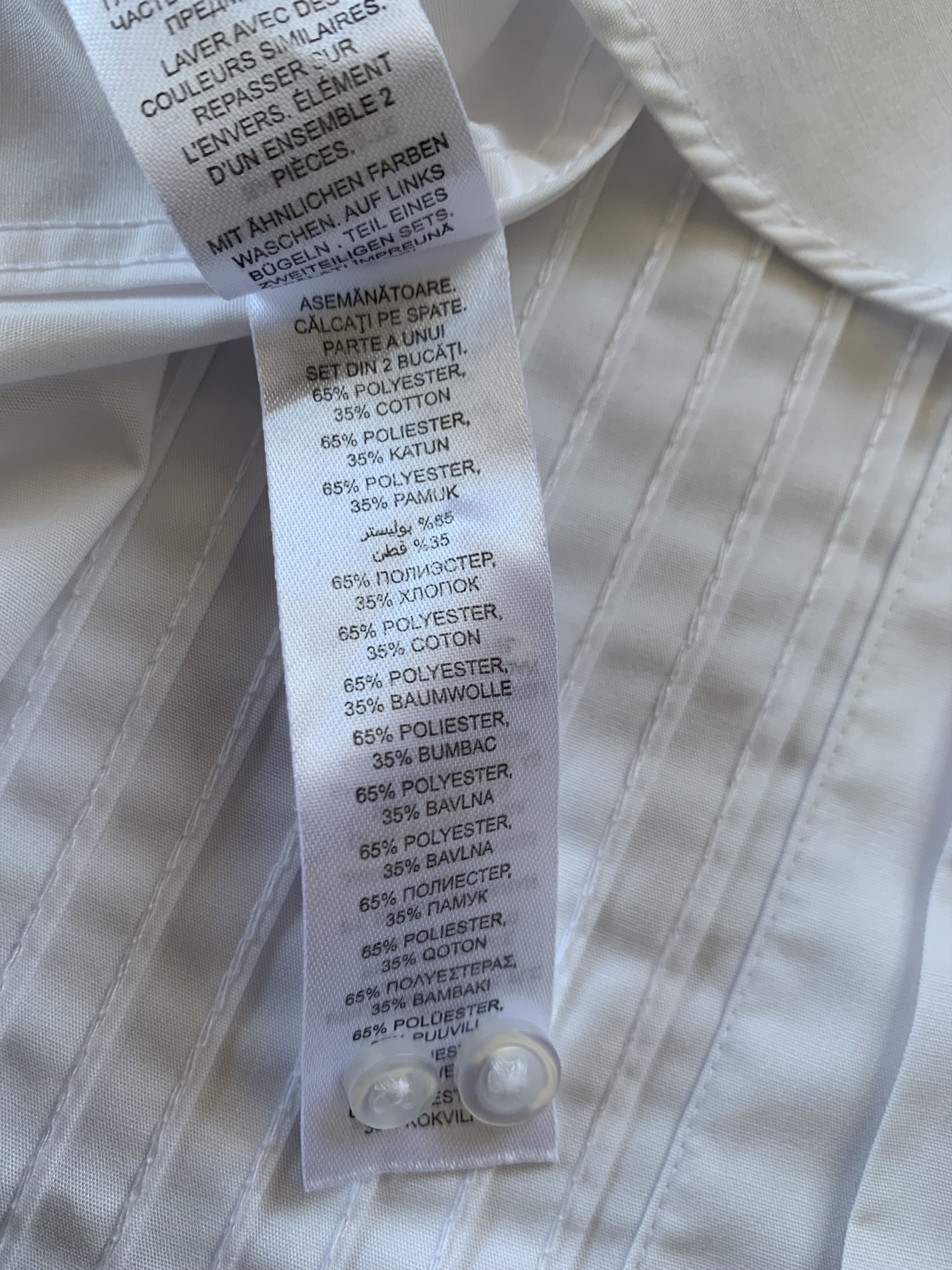 Other Debenhams Black Tie White Tuxedo Shirt Size US M / EU 48-50 / 2 - 8 Thumbnail