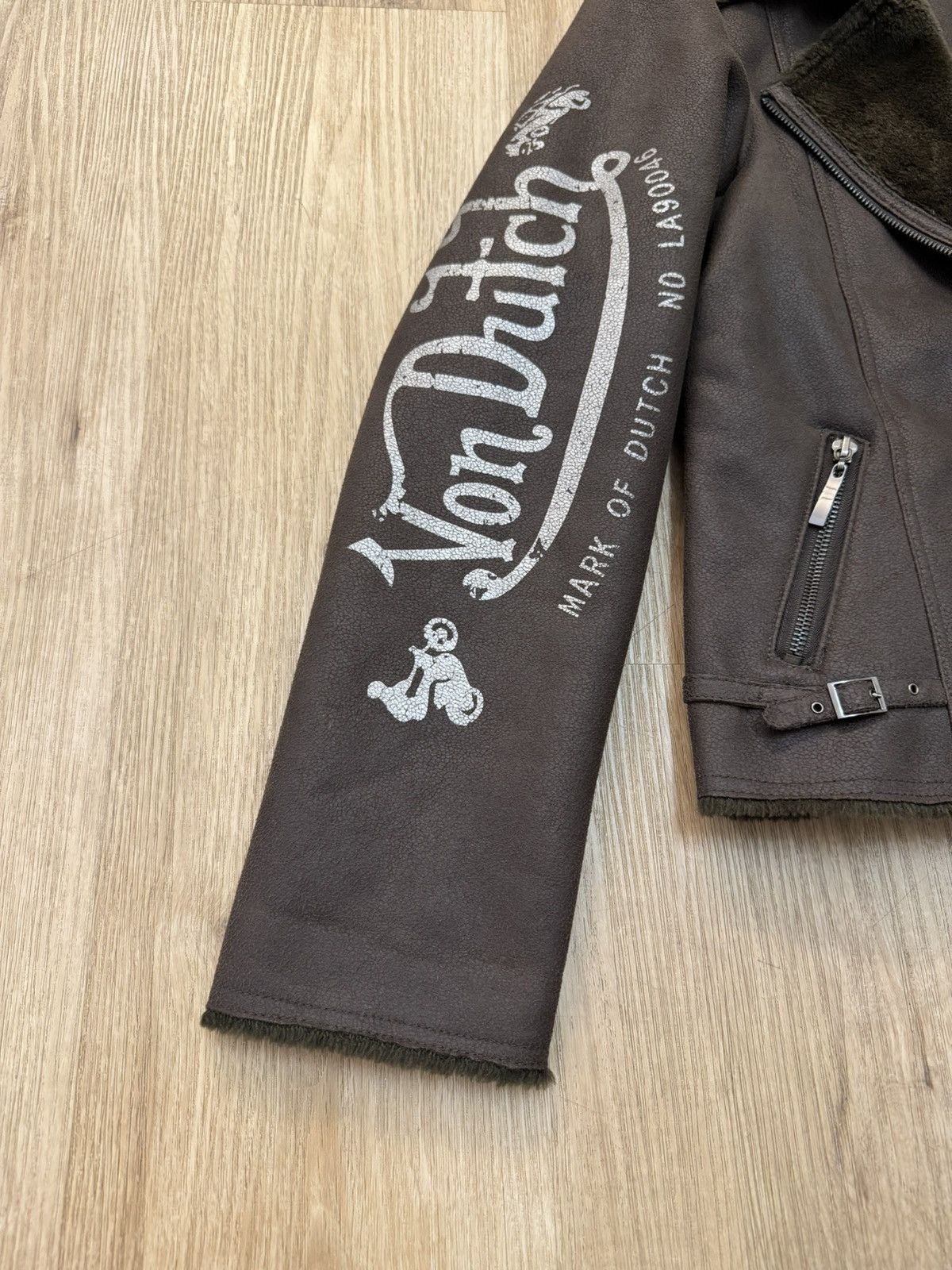 Von Dutch Von Dutch Vintage 00s Biker Jacket Motorcycle Faux Fur S y2k Size S / US 4 / IT 40 - 7 Thumbnail