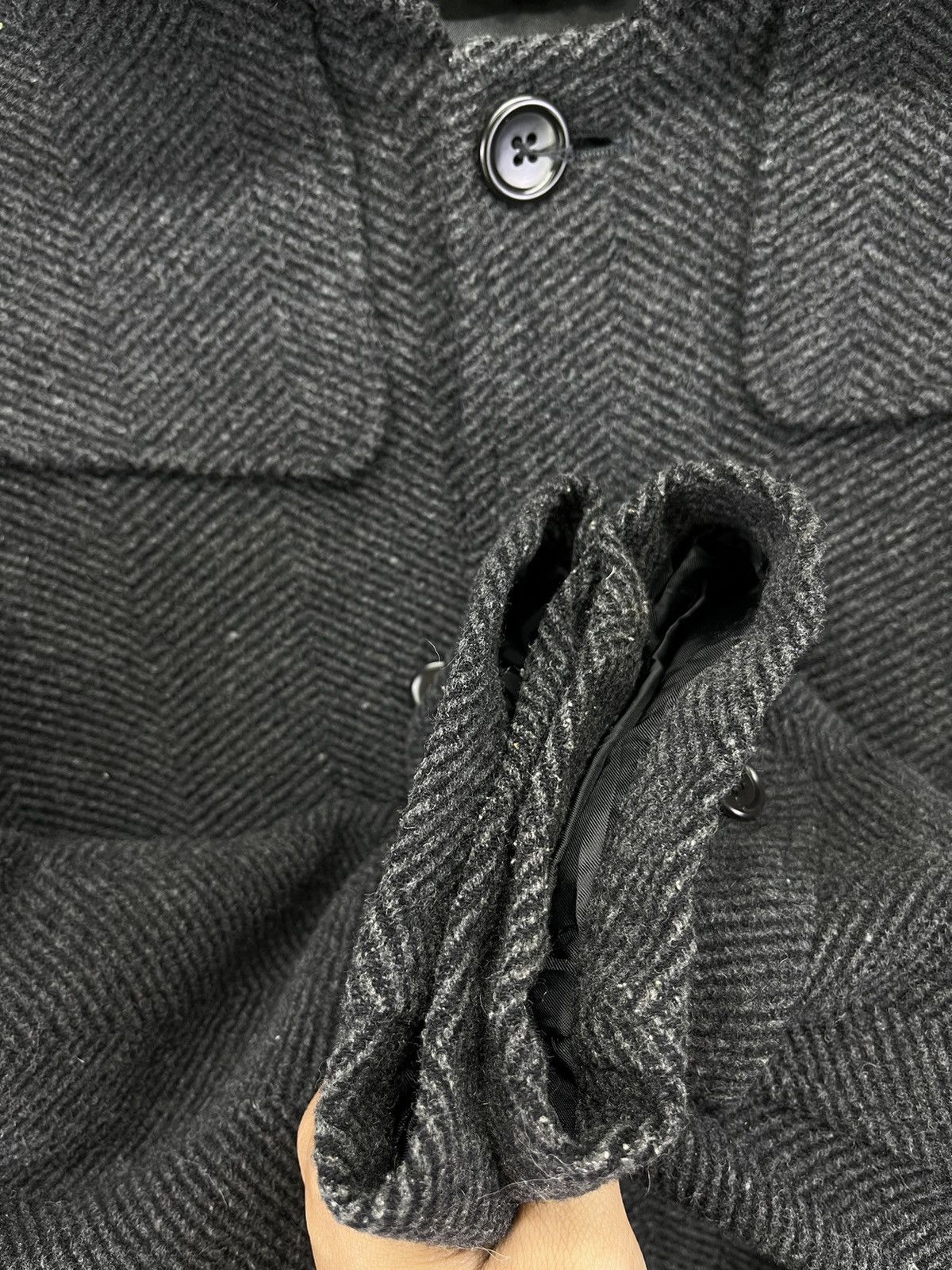 Alexander Julian Vintage Alexander Julian Luxury Hooded Wool Button Up Jacket Size US L / EU 52-54 / 3 - 10 Thumbnail