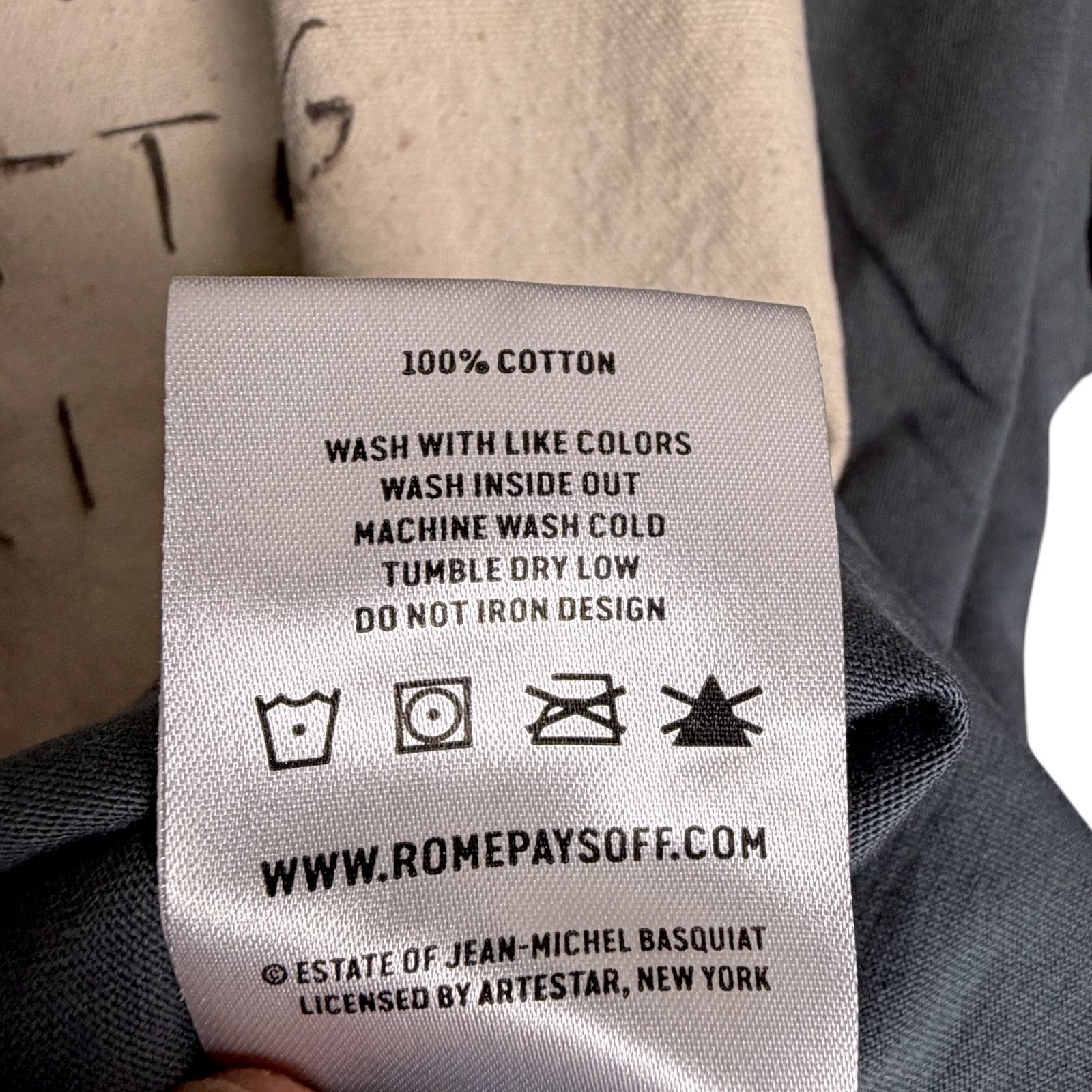 Other Rome Pays Off x Basquiat Men's L Out Getting Ribs T-Shirt Size US L / EU 52-54 / 3 - 4 Thumbnail