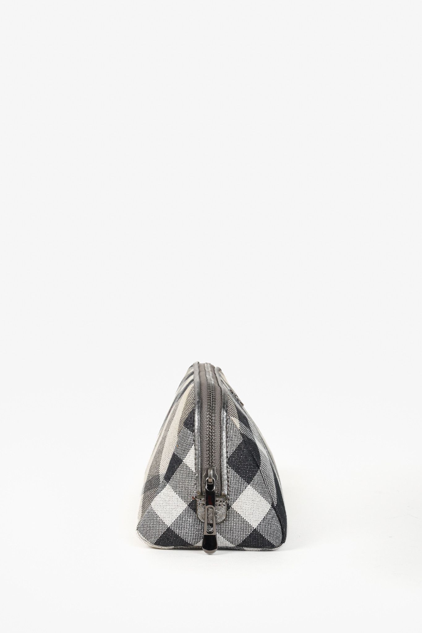 Burberry Burberry Check Grey Shimmer Travel Pouch Size ONE SIZE - 3 Thumbnail