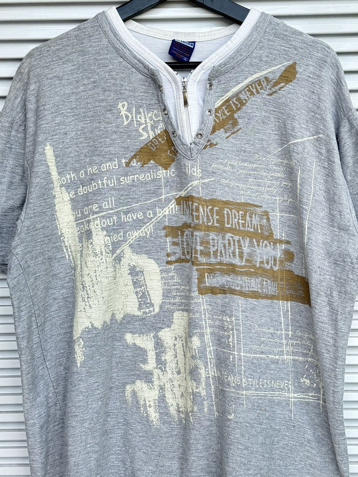 Japanese Brand × Vintage Punk! Interflow Poem Riot Tees Size US XL / EU 56 / 4 - 2 Thumbnail