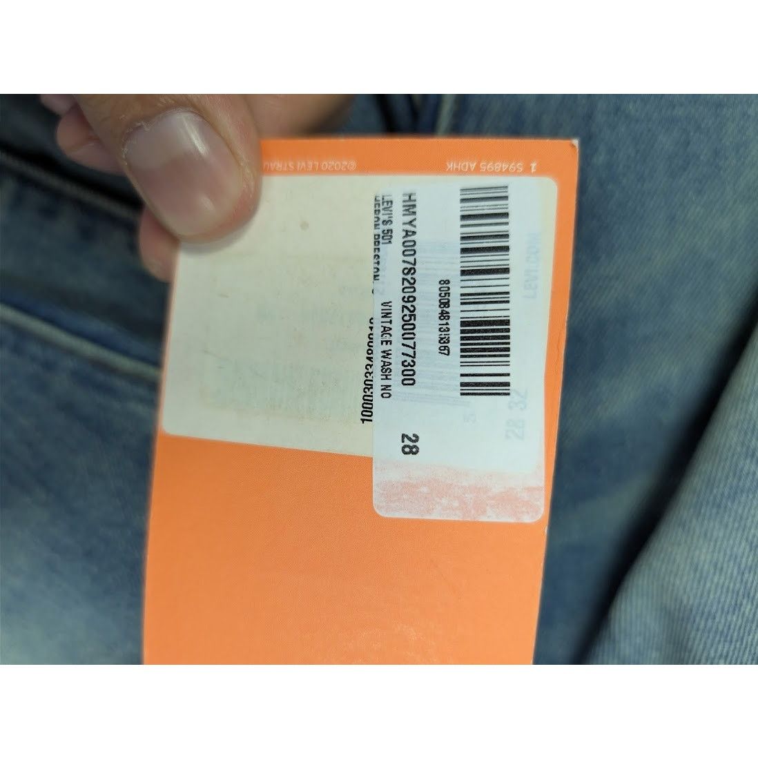 Heron Preston o1rshd1 Levi's 501 Vintage Wash Denim Jeans in Blue Size US 28 / EU 44 - 22 Thumbnail