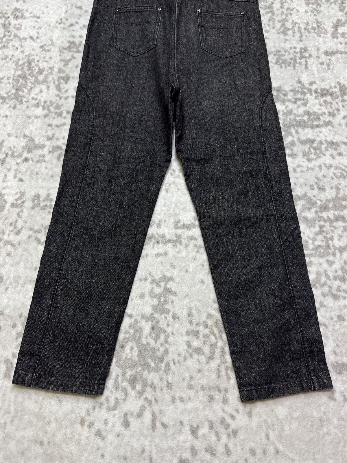 Japanese Brand CONTRACTE Long Rise Crotch Panel Denim Avant Garde Pants Size US 32 / EU 48 - 11 Thumbnail