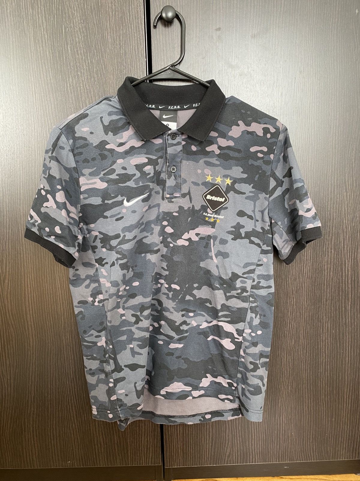 Nike Nike x F.C. Real Bristol Team Camo Polo Size US S / EU 44-46 / 1 - 1 Thumbnail