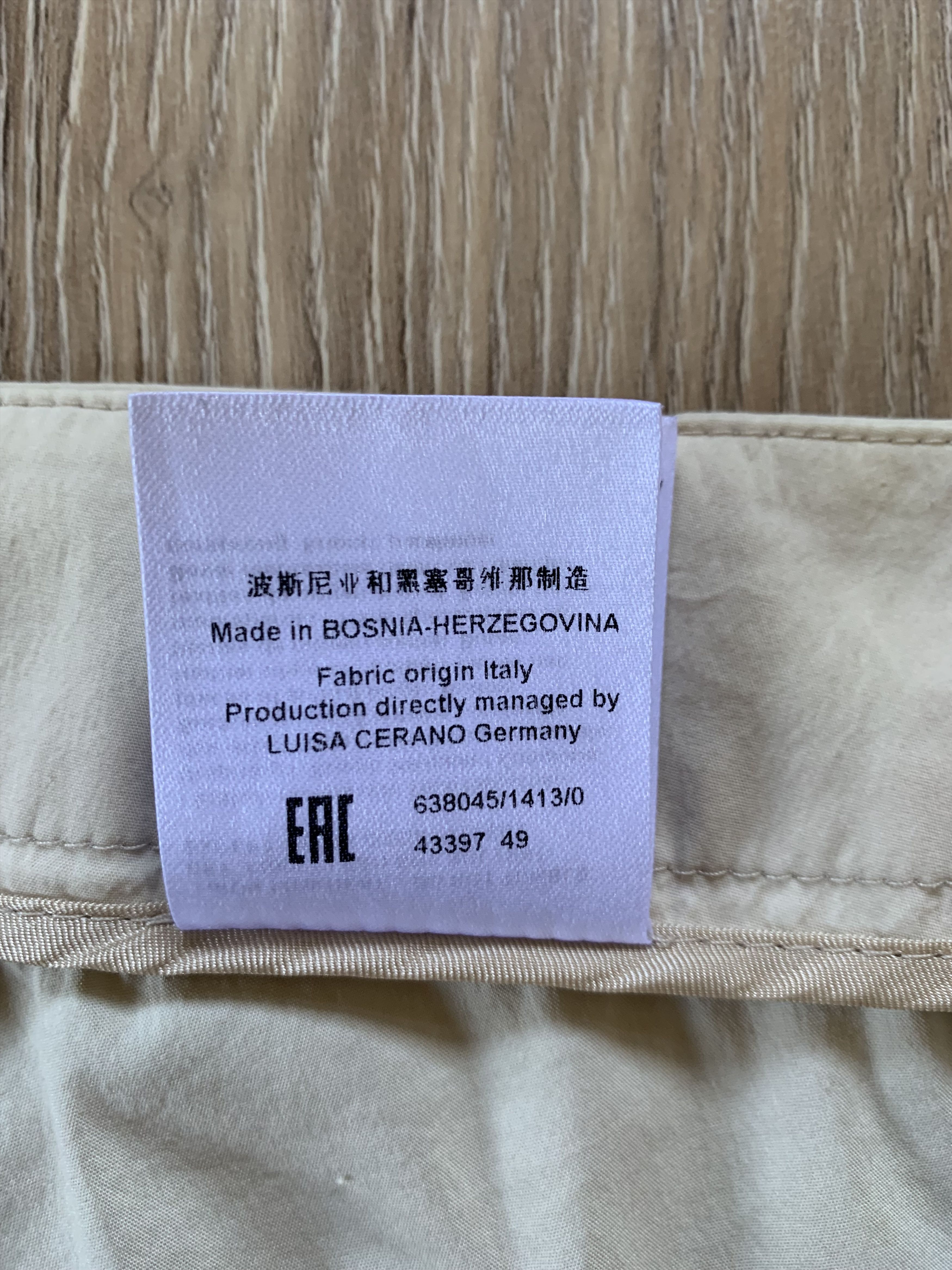 Luisa Cerano Luisa Cerano Ultra Light Beige Trousers Pants Size 34" / US 12 / IT 48 - 11 Thumbnail
