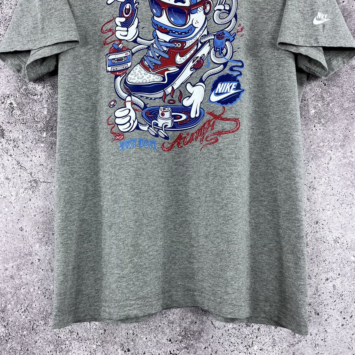Nike × Vintage Nike T-Shirt Just Do It Air Max Big Logo Y2K Grey Size L Size US L / EU 52-54 / 3 - 4 Thumbnail
