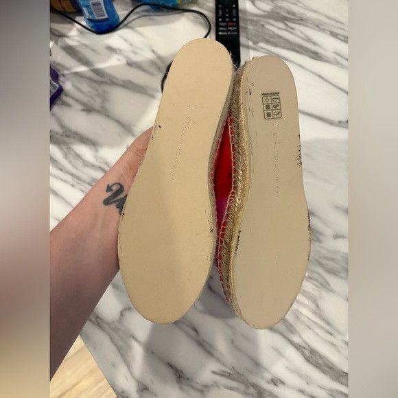 Stella McCartney STELLA MCCARTNEY Bicolor Striped Espadrilles Cap Toe Flats Size US 5.5 / IT 35.5 - 5 Thumbnail