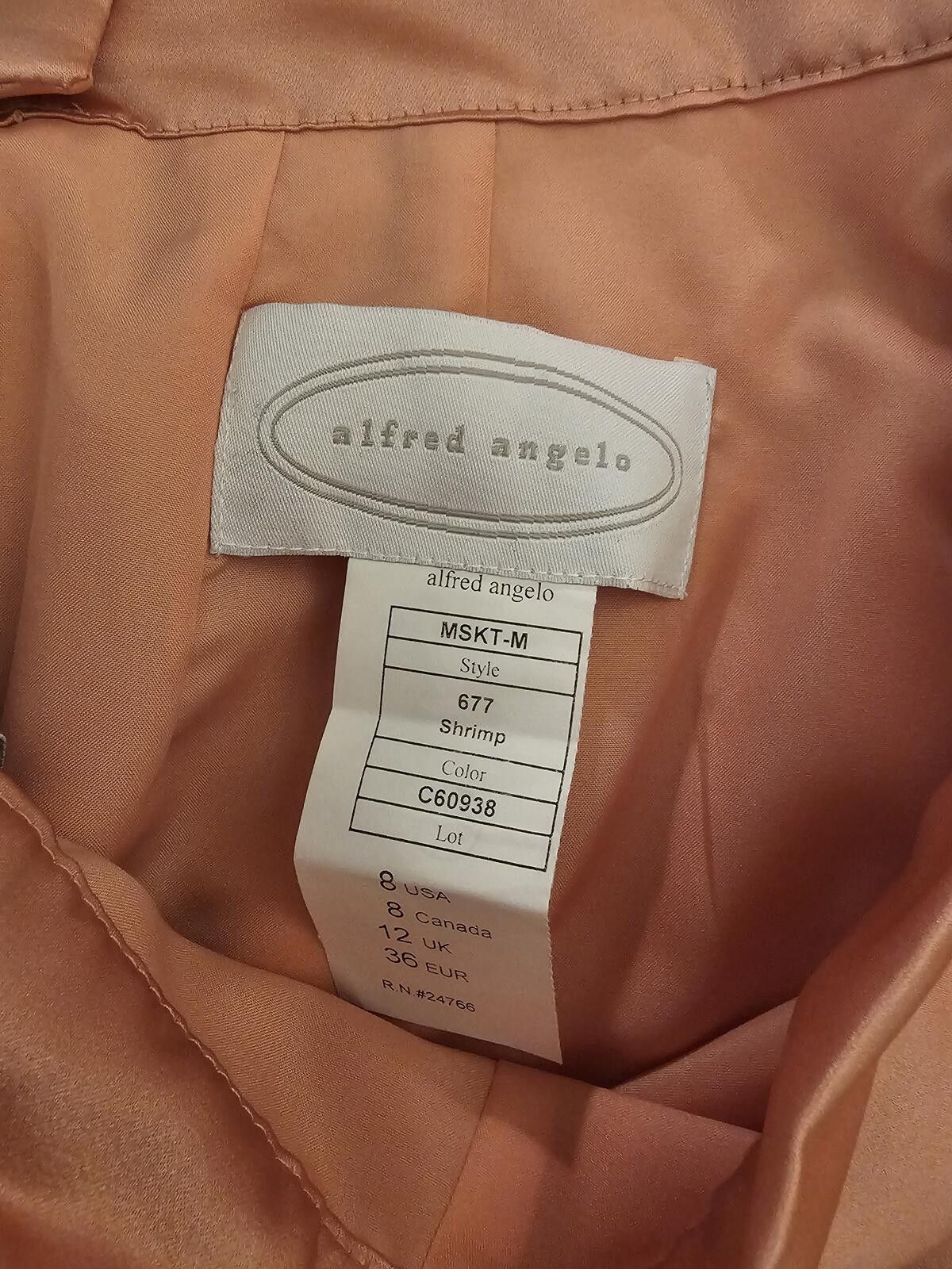 Other NWT Alfred Angelo Skirt Light Pink Womens Size 8 Satin Size 30" / US 8 / IT 44 - 7 Thumbnail