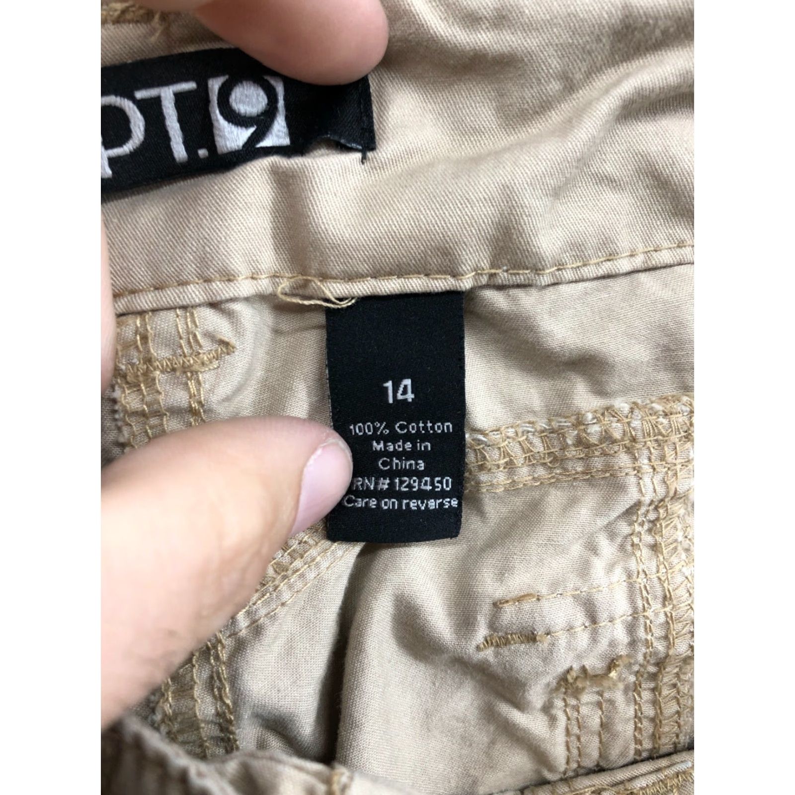 Apt. 9 Apt. 9 Cargo Shorts Womens Size 14 Mid Rise Beige Cargo Shirt? Size 36" / US 14 / IT 50 - 7 Thumbnail