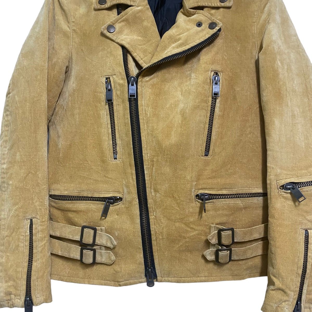 JACKROSE Jackrose Velvet Double Collar Jacket Zipper Size M / US 6-8 / IT 42-44 - 4 Thumbnail