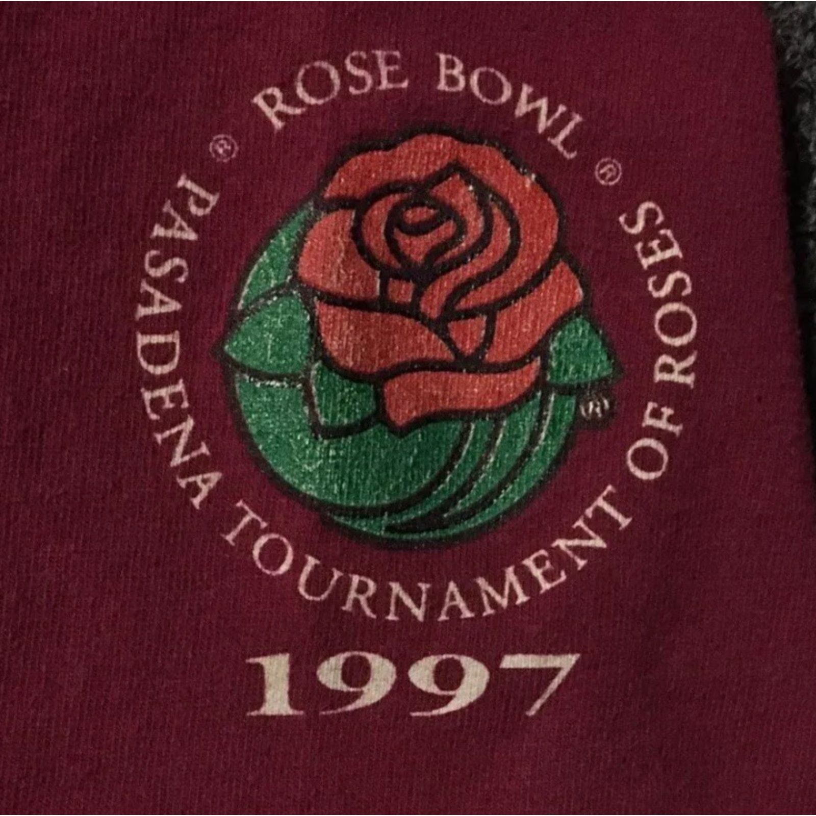 Vintage VINTAGE ASU Rose Bowl Shirt 2XL Red 90s 80s Single Stitch College Track PE Grunge Sun Devils Men Size US XXL / EU 58 / 5 - 4 Thumbnail