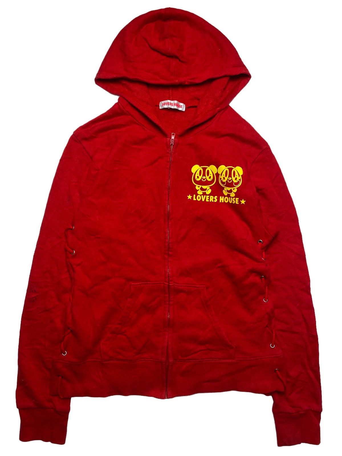 Angel Blue 1990s Lovers House - Ken & Mery Side Lace Zip Hoodie Size US S / EU 44-46 / 1 - 2 Thumbnail