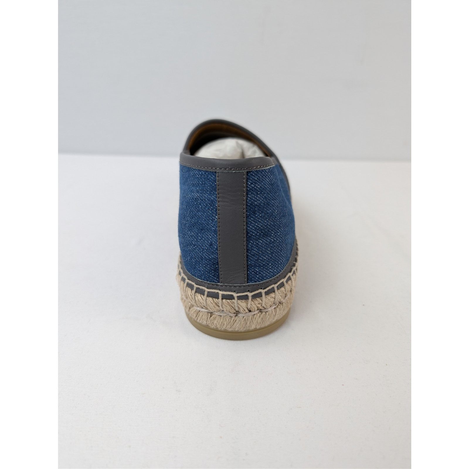 Gucci o1rshd1 espadrilles Tank Denim Softy Loafers Shoe boots Blue Size US 11.5 / EU 44-45 - 16 Thumbnail