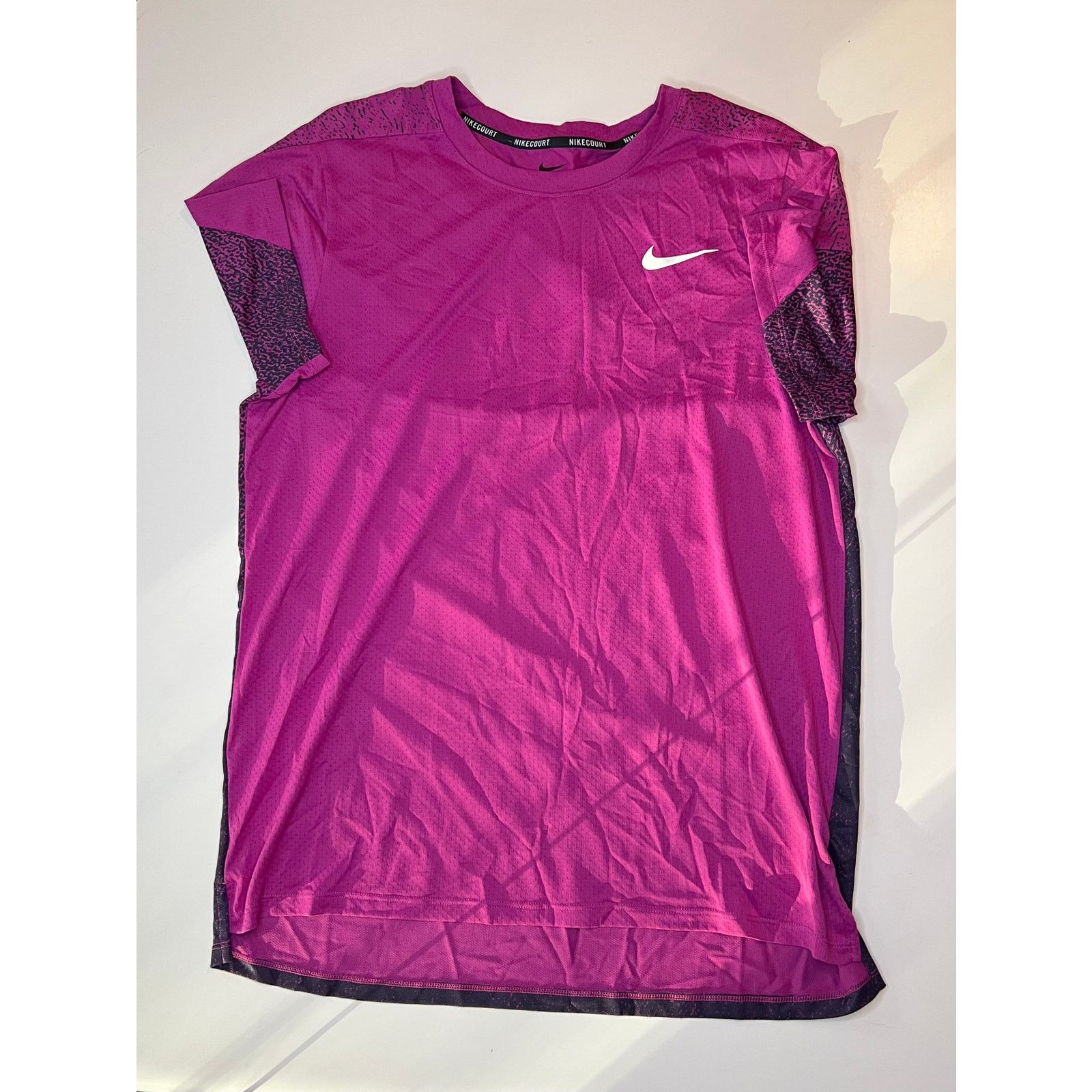 Nike Nike Court Slam Dri-Fit Tennis Shirt Hot Fuchsia Size US M / EU 48-50 / 2 - 1 Thumbnail