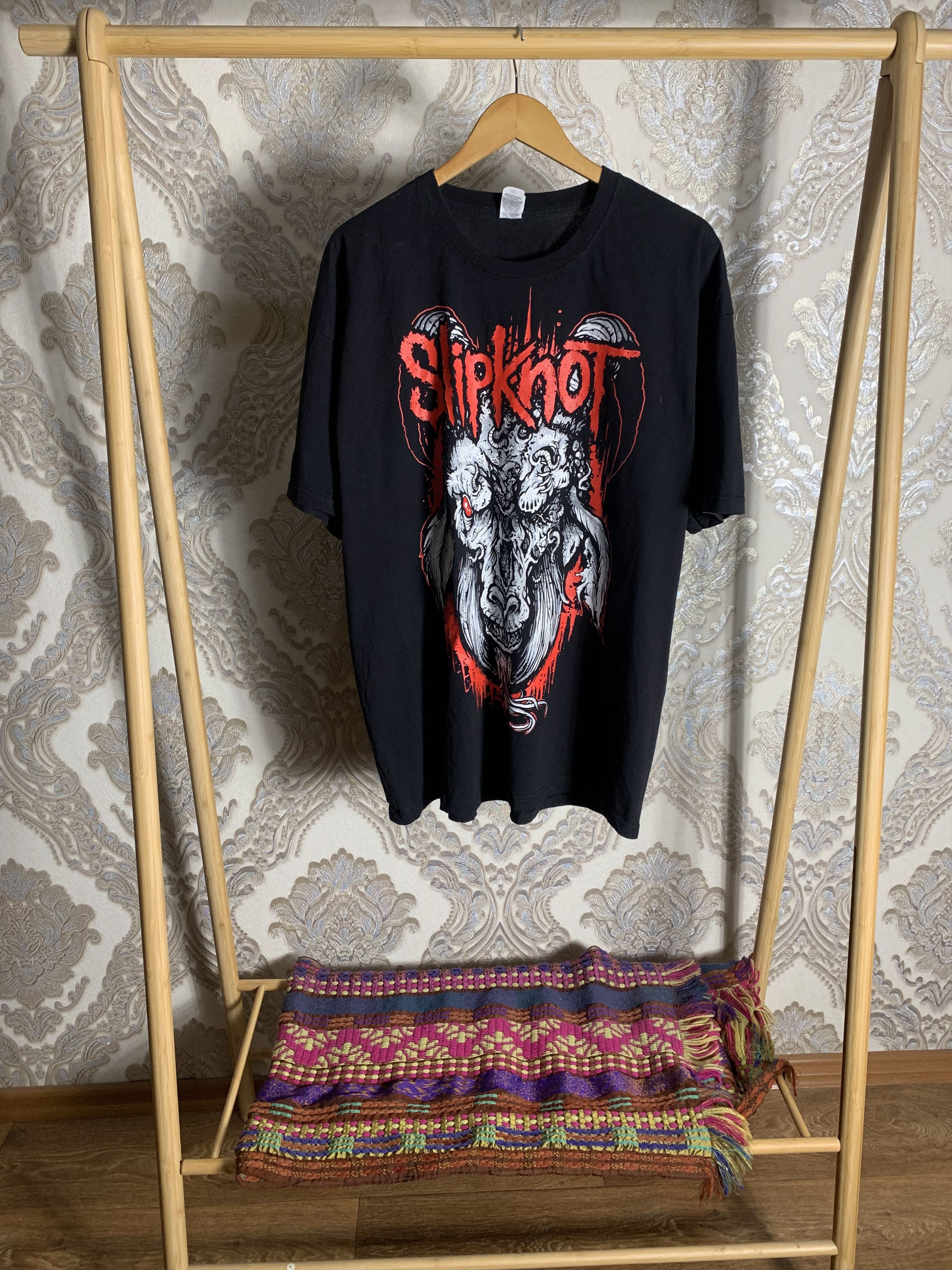 Band Tees VINTAGE SLIPKNOT GOAT WORLS TOUR ROCK T-SHIRT METAL RETRO 90 Size US XXL / EU 58 / 5 - 1 Thumbnail