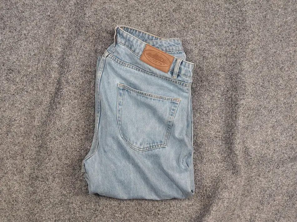 Corteiz denim genes Alcatraz Baggy Blue Washed Jeans