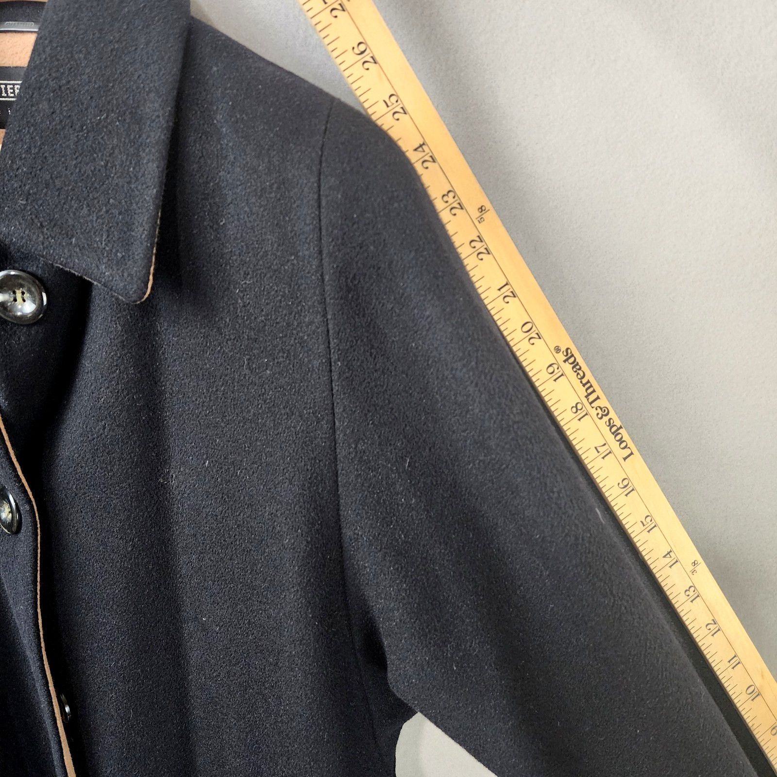 Other Pierrette Black Superangora Wool Cashmere Overcoat Size 6 Size M / US 6-8 / IT 42-44 - 5 Thumbnail