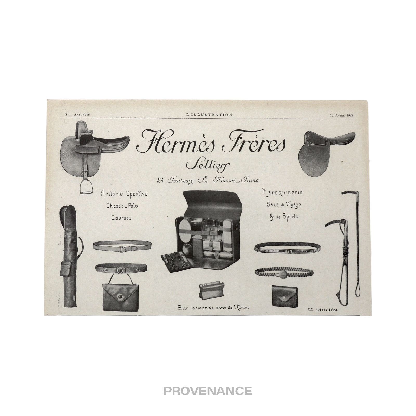 Hermes 🔴 Hermes Antique Vintage Newsprint Ad - Hermès Frères Size ONE SIZE - 3 Thumbnail
