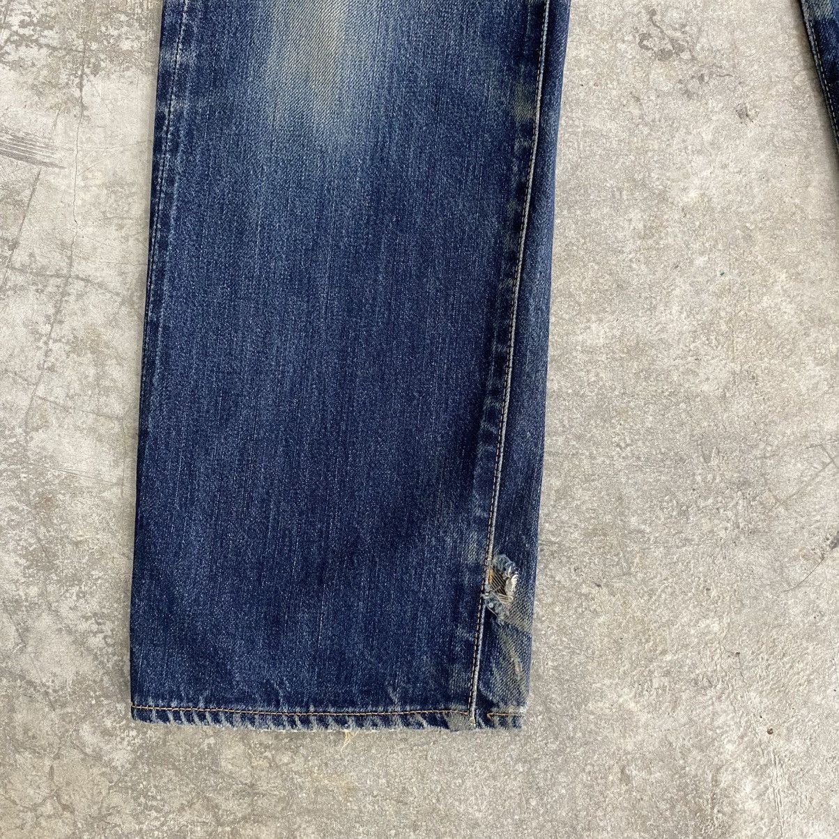Denime Vintage Denime Japan Faded Blue Distressed Selvedge Jeans Size US 29 - 7 Thumbnail