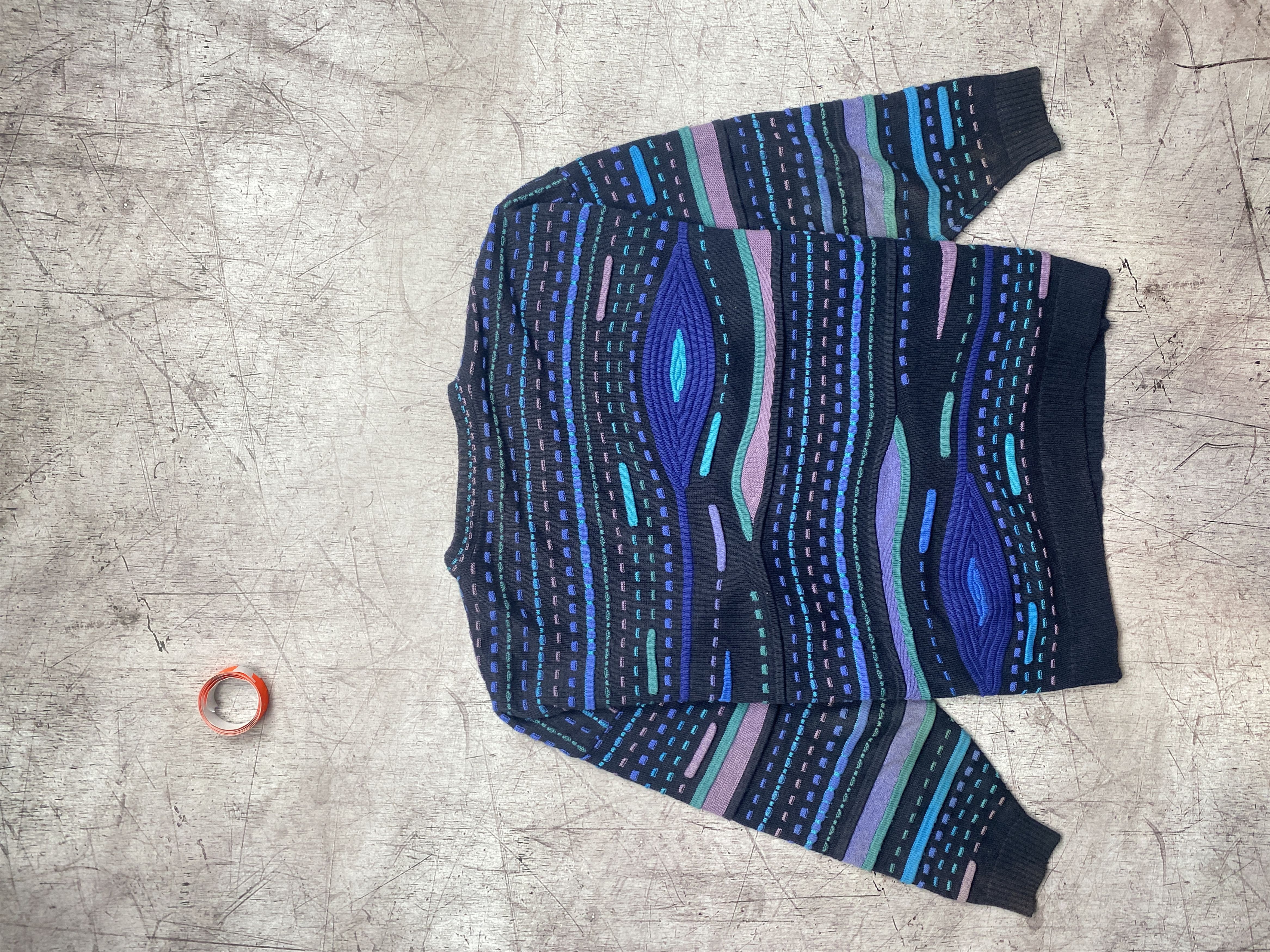 Vintage Vintage 90s Mens Coogi Style Textured Biggie Cozy Sweater Size US L / EU 52-54 / 3 - 6 Thumbnail