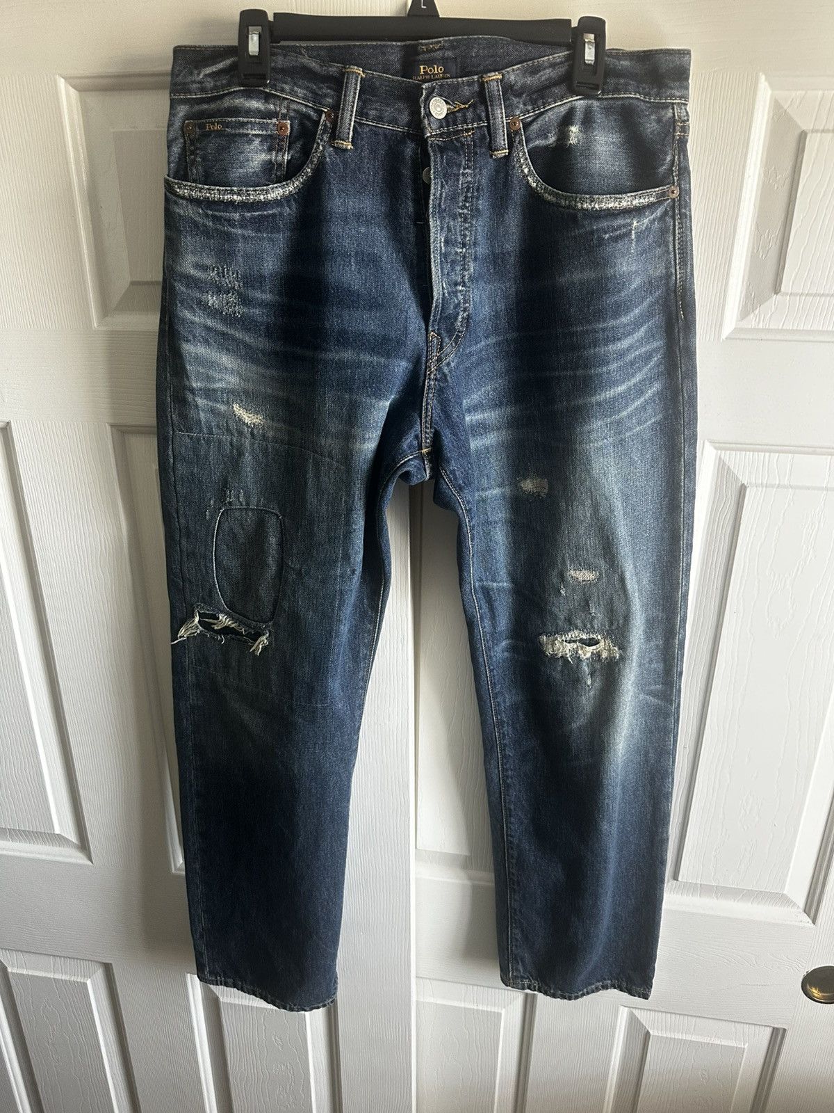 Polo Ralph Lauren Ralph Lauren Distressed Jeans Size US 32 / EU 48 - 1 Thumbnail
