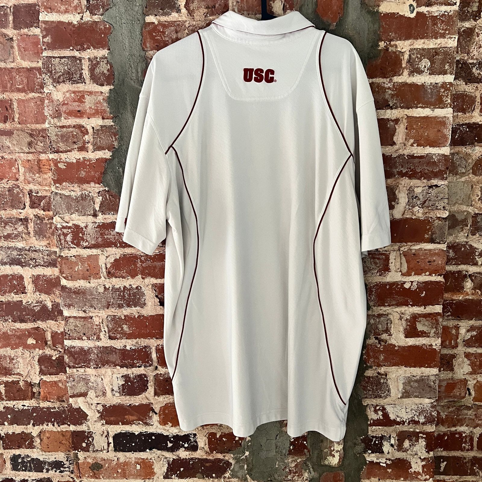 Nike Univ of Southern California USC Nike Mens Polo Shirt L 24x31 Size US L / EU 52-54 / 3 - 3 Thumbnail