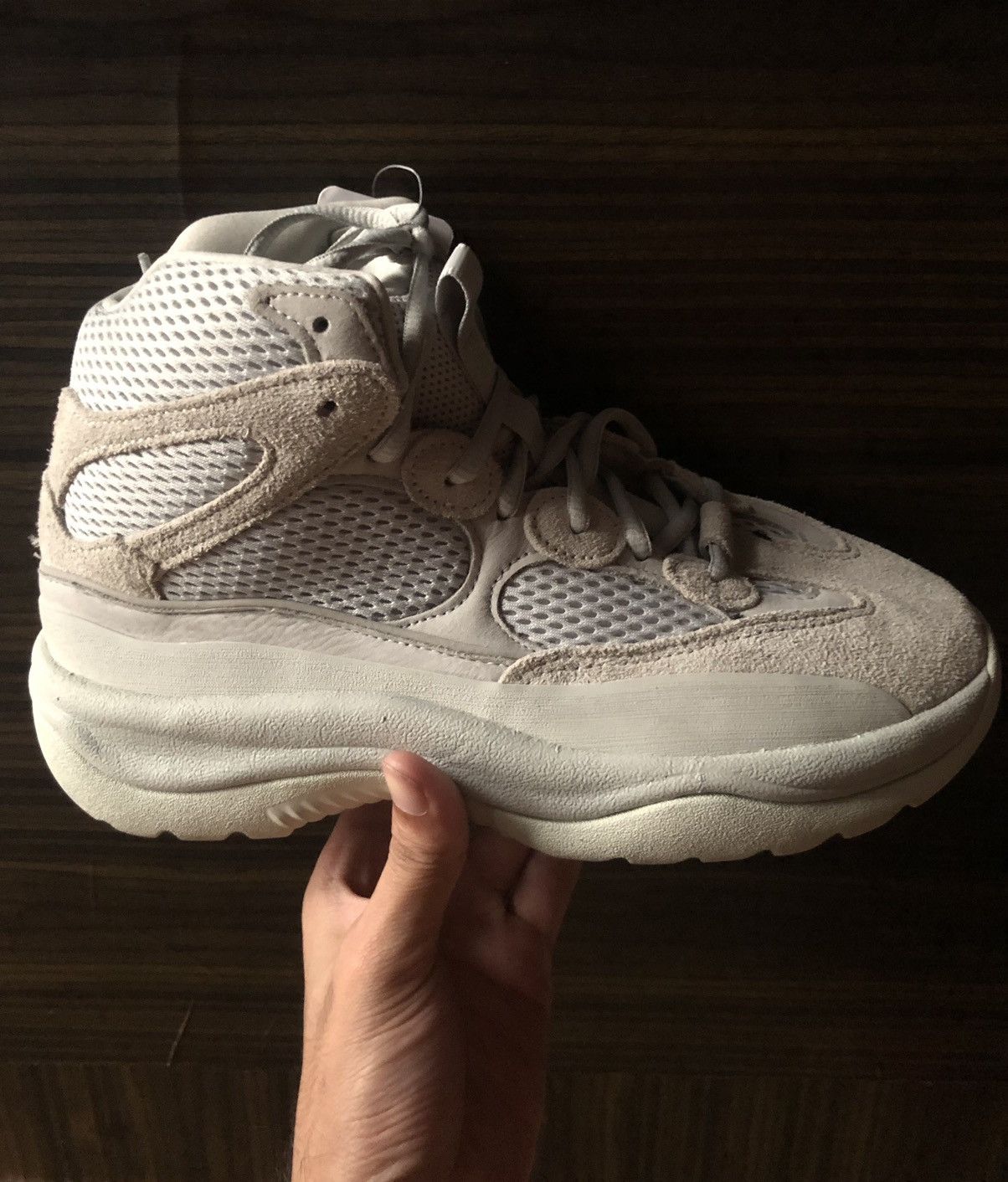 Yeezy Rare🔥 NWT Adidas Yeezy Desert Boot “salt” men high cut lace Size US 6.5 / EU 39-40 - 5 Thumbnail