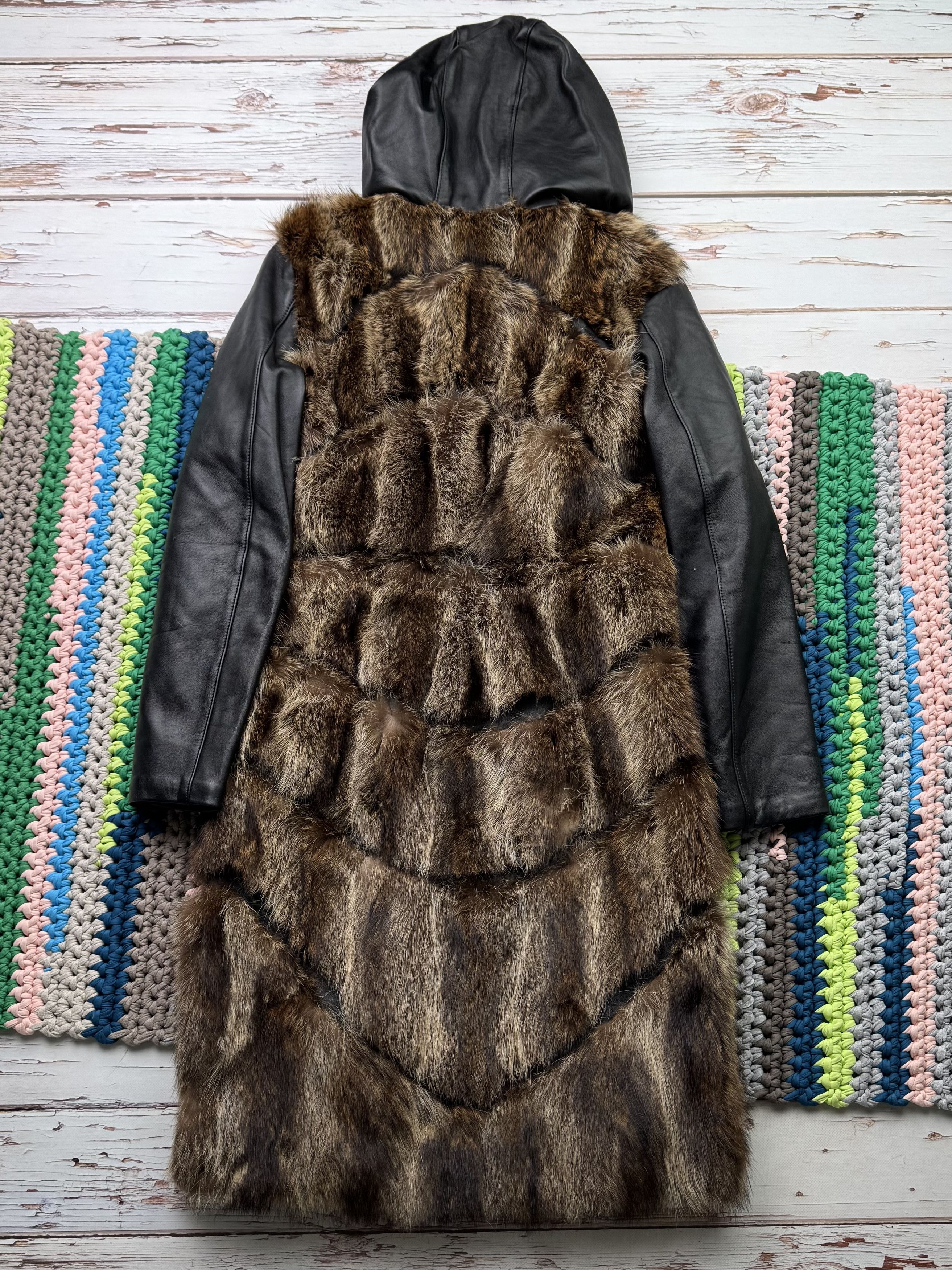 Japanese Brand Vintage Real Fur/Leather Coat (D15) Size M / US 6-8 / IT 42-44 - 10 Thumbnail