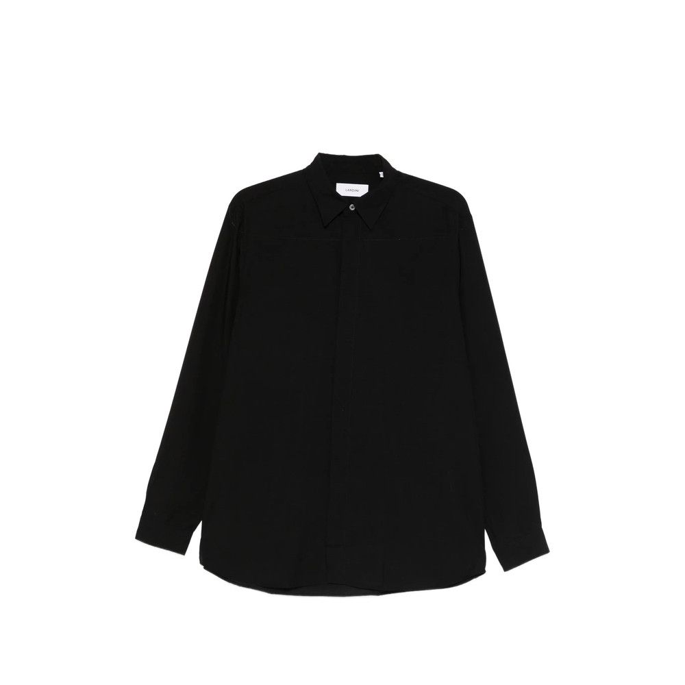 Lardini Lardini BLACK Shirts Size US M / EU 48-50 / 2 - 1 Thumbnail
