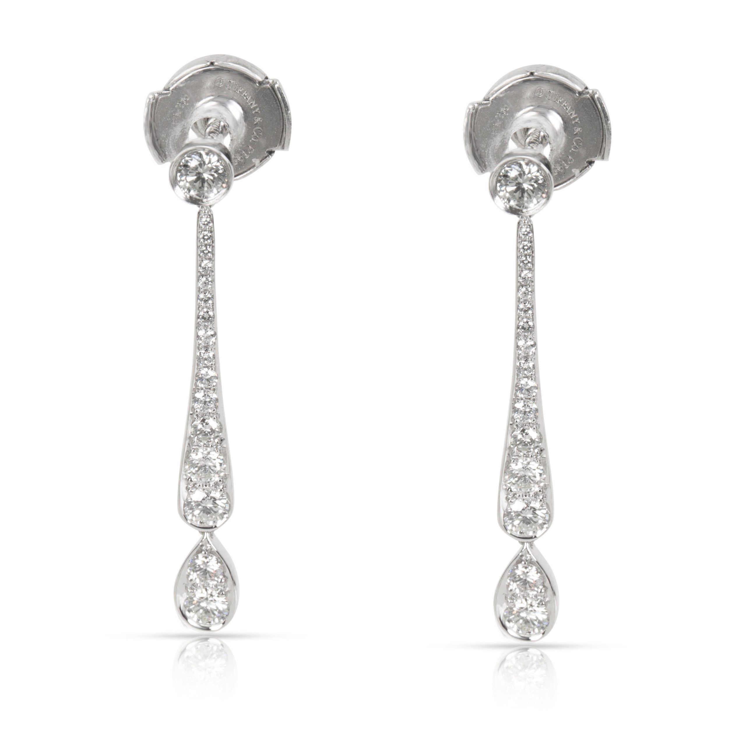 Tiffany & Co. Jazz Diamond Drop Earrings in Platinum (0.50 CTW)