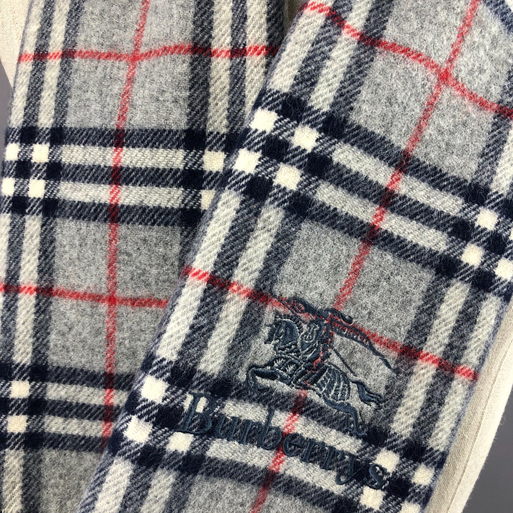 Burberry Vintage Burberry Scarf Muffler Wool Cashmere Scarves. Size ONE SIZE - 6 Thumbnail