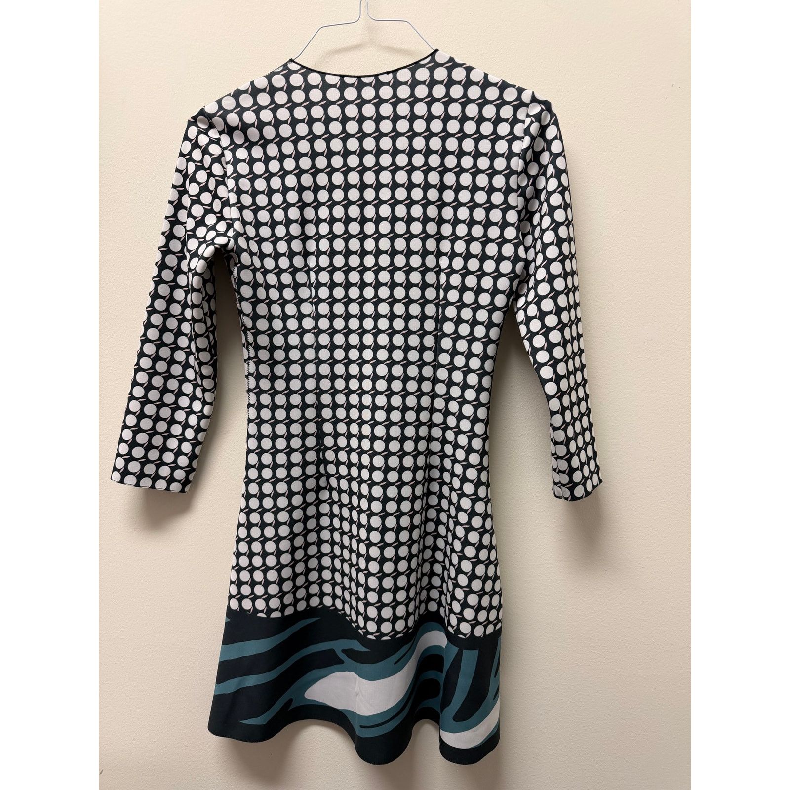 Patrizia Pepe Patrizia Pepe Fit & Flare Dress 42 M Black White Party Italy Size M / US 6-8 / IT 42-44 - 4 Thumbnail