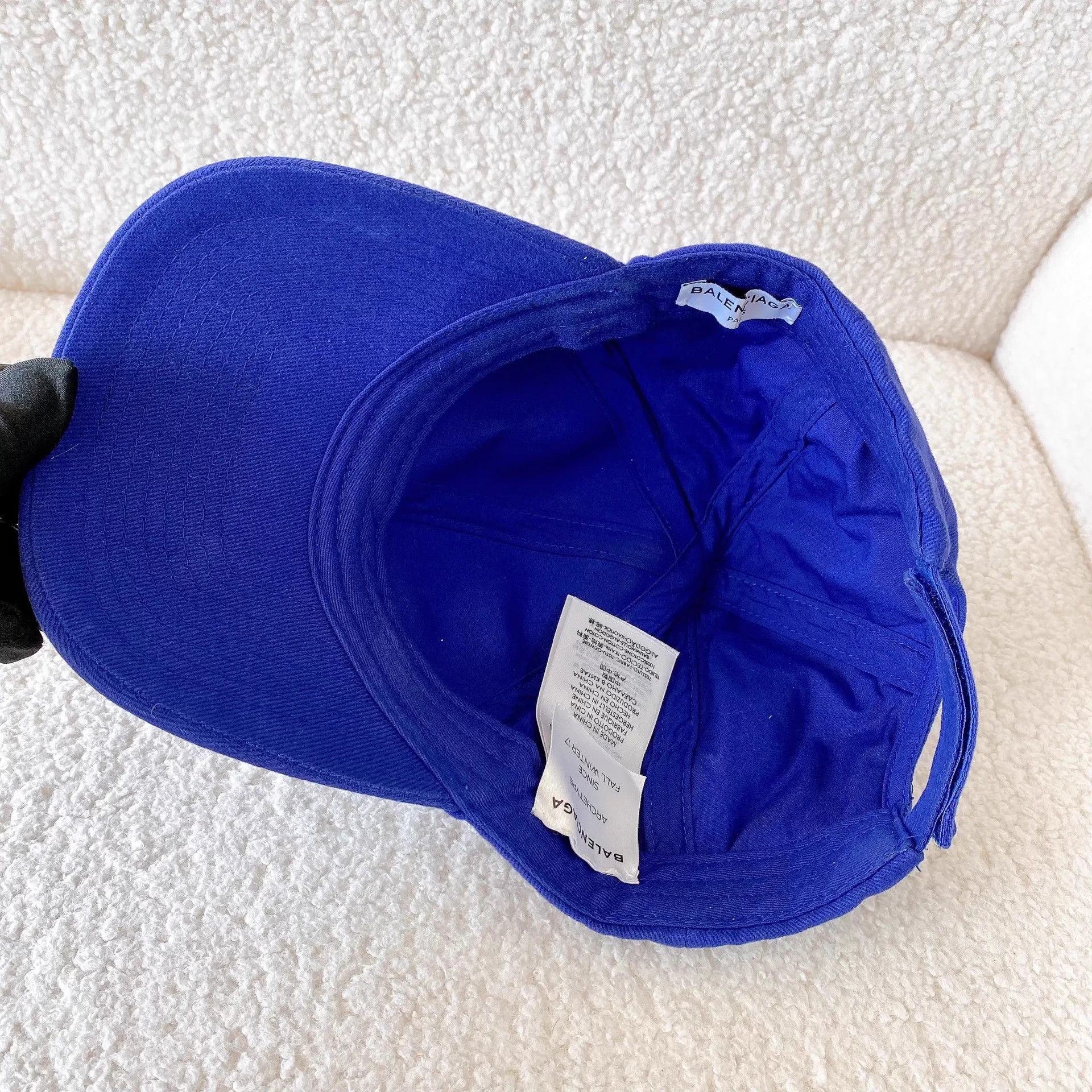 Balenciaga Balenciaga Blue Logo Cap L Size ONE SIZE - 5 Thumbnail