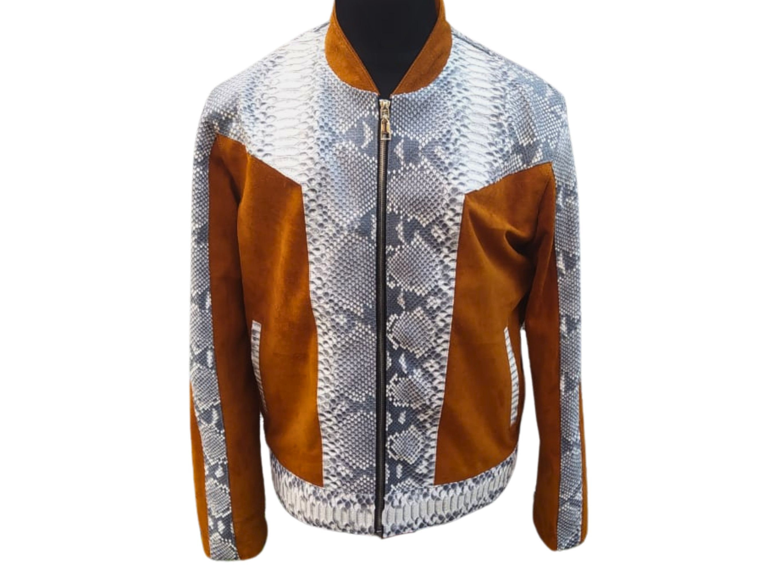 Other Trendy Snakeskin Cowboy Jacket with a Touch of Suede Size US XL / EU 56 / 4 - 1 Thumbnail